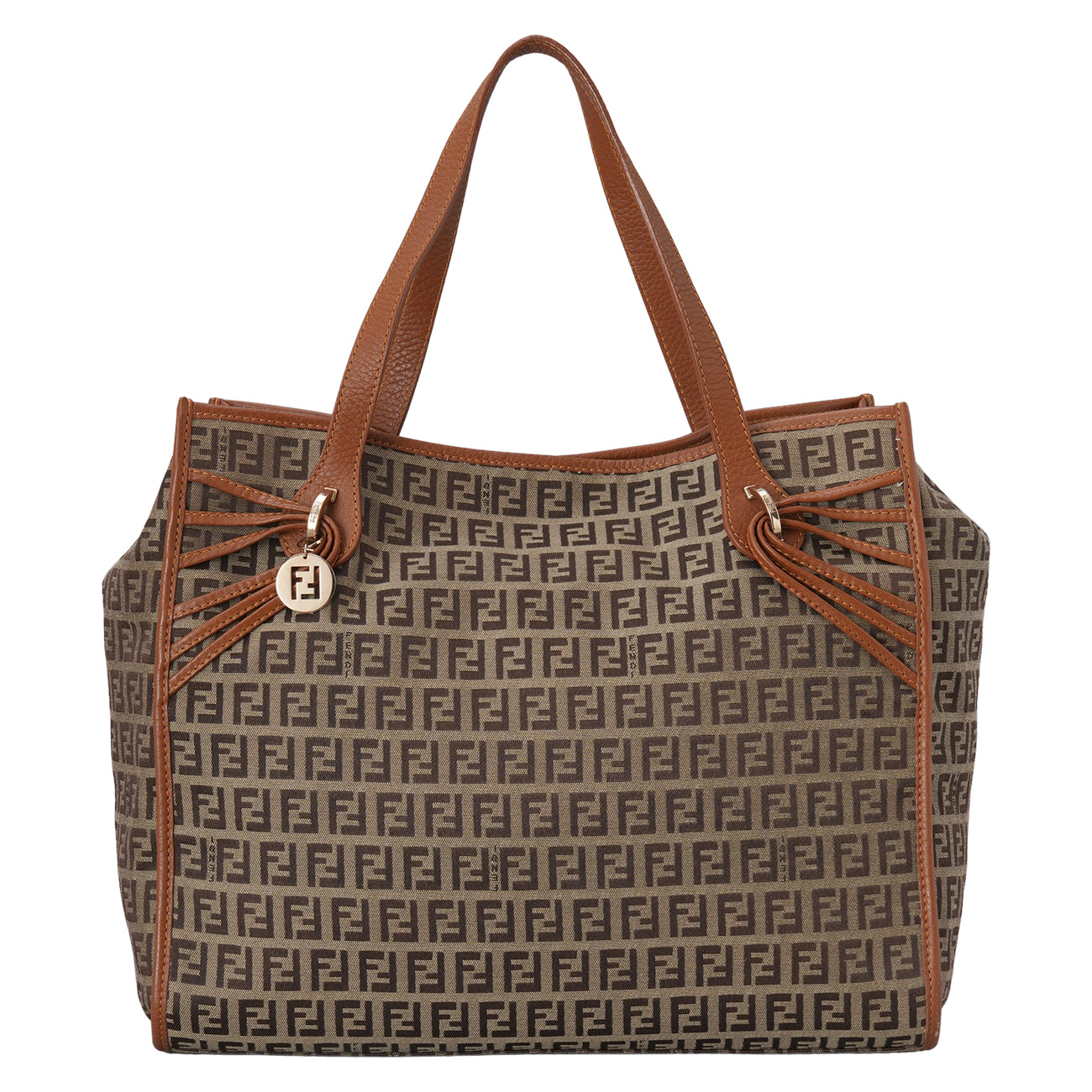 FENDI(USED)펜디 8BH153 FF 패브릭 숄더백