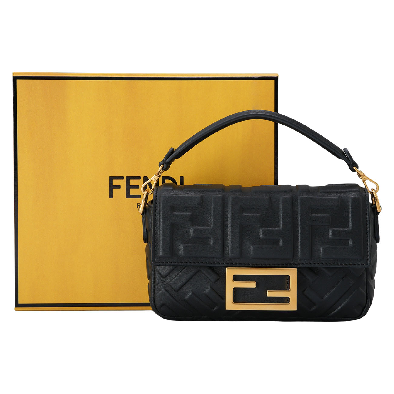 FENDI(USED)펜디 8BS017 바게트 미니 체인 숄더백