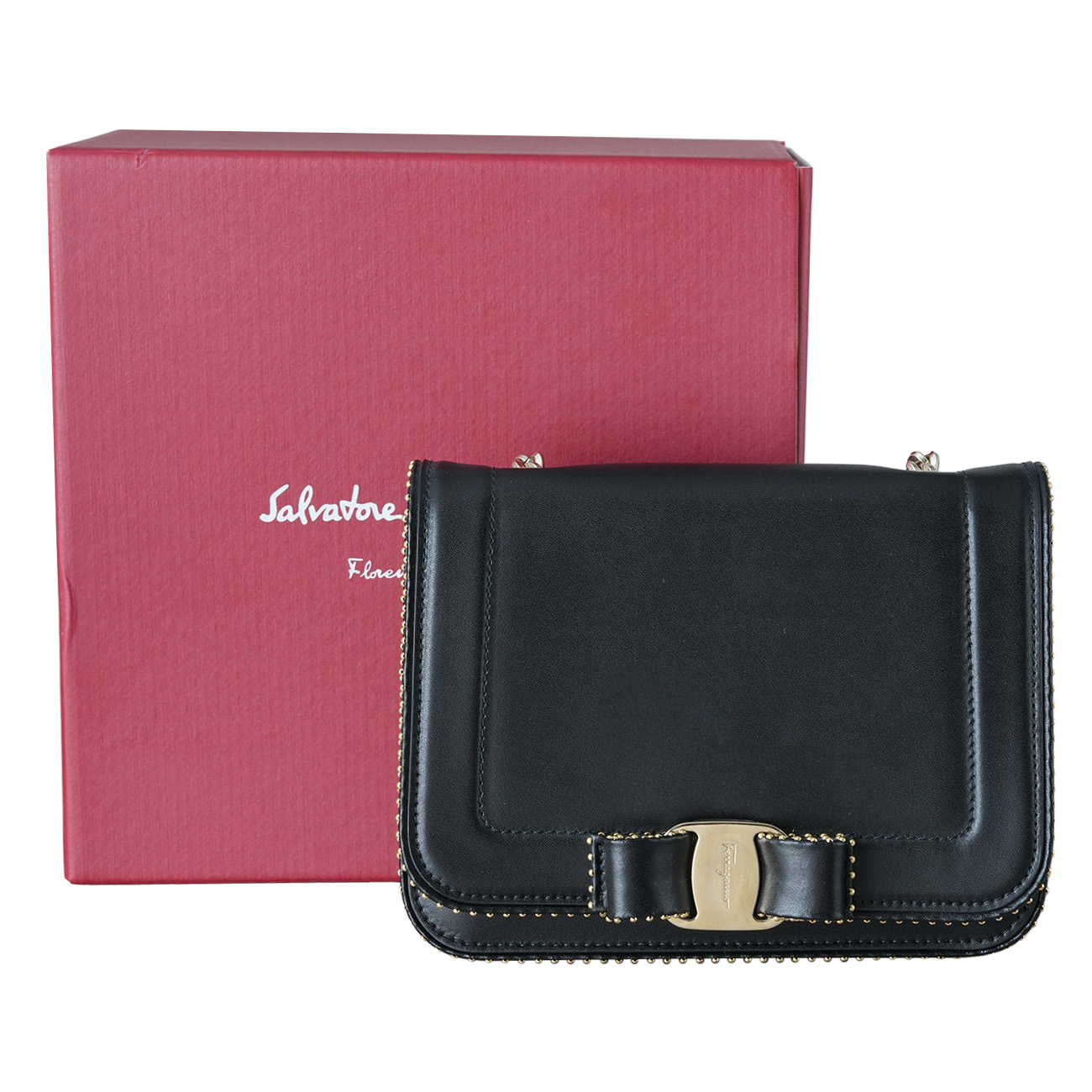 FERRAGAMO(USED)페레가모 체인 플랩백