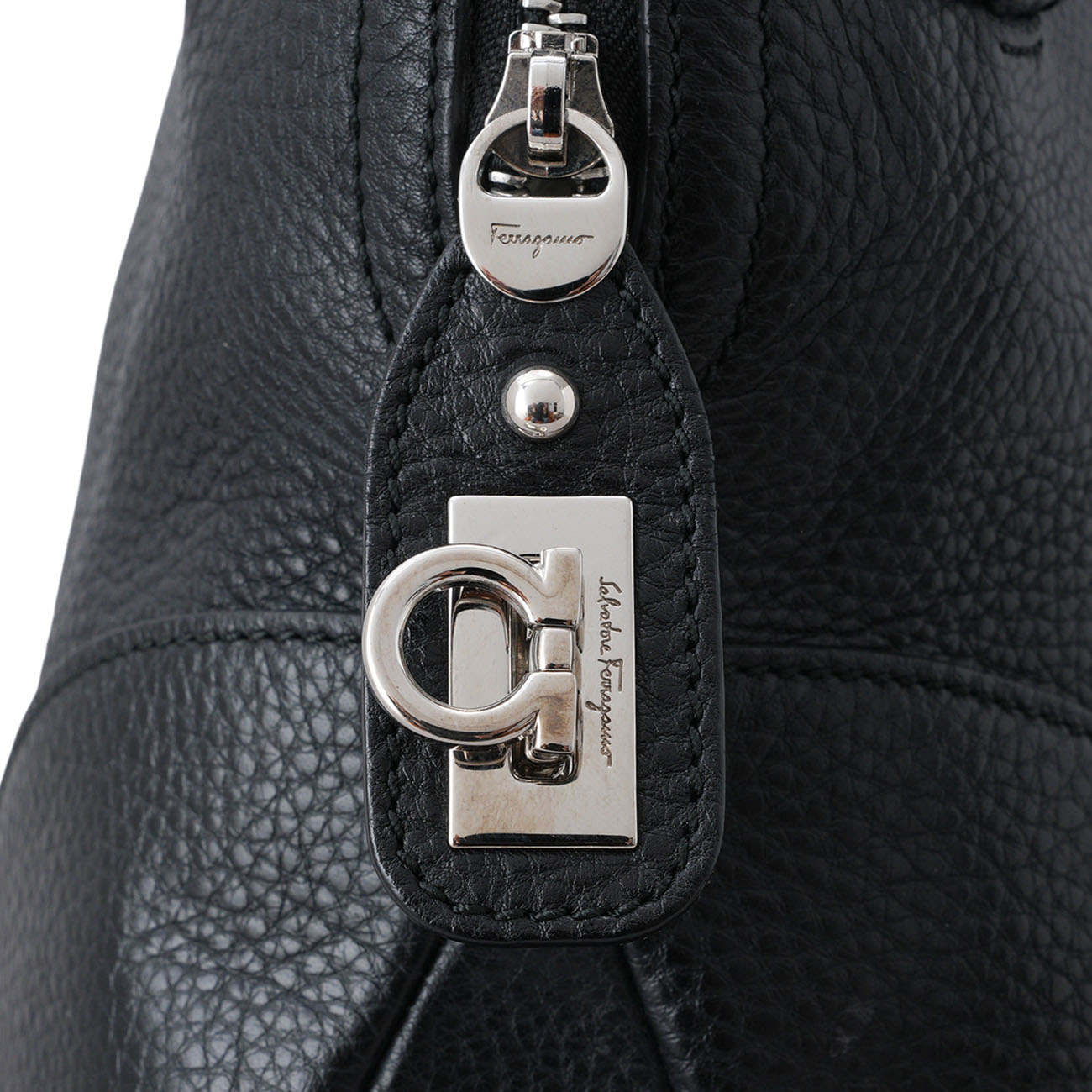 FERRAGAMO(USED)페레가모 21B936 간치니 토트백 블랙