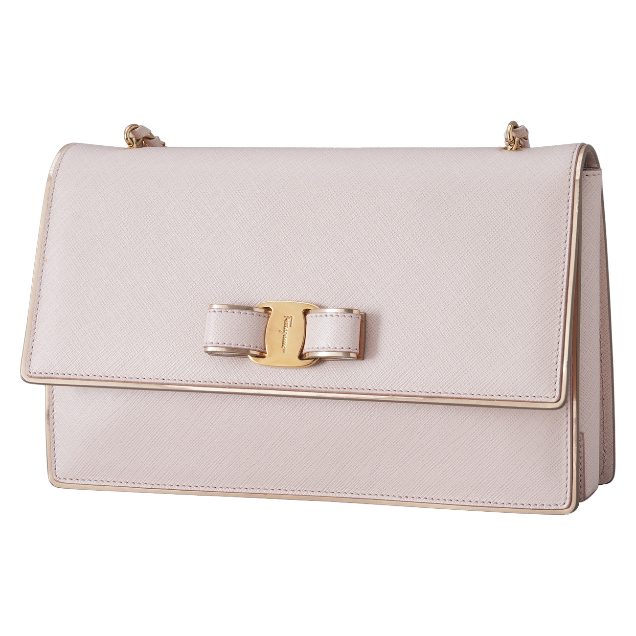 FERRAGAMO(USED)페레가모 바라리본 체인 숄더백
