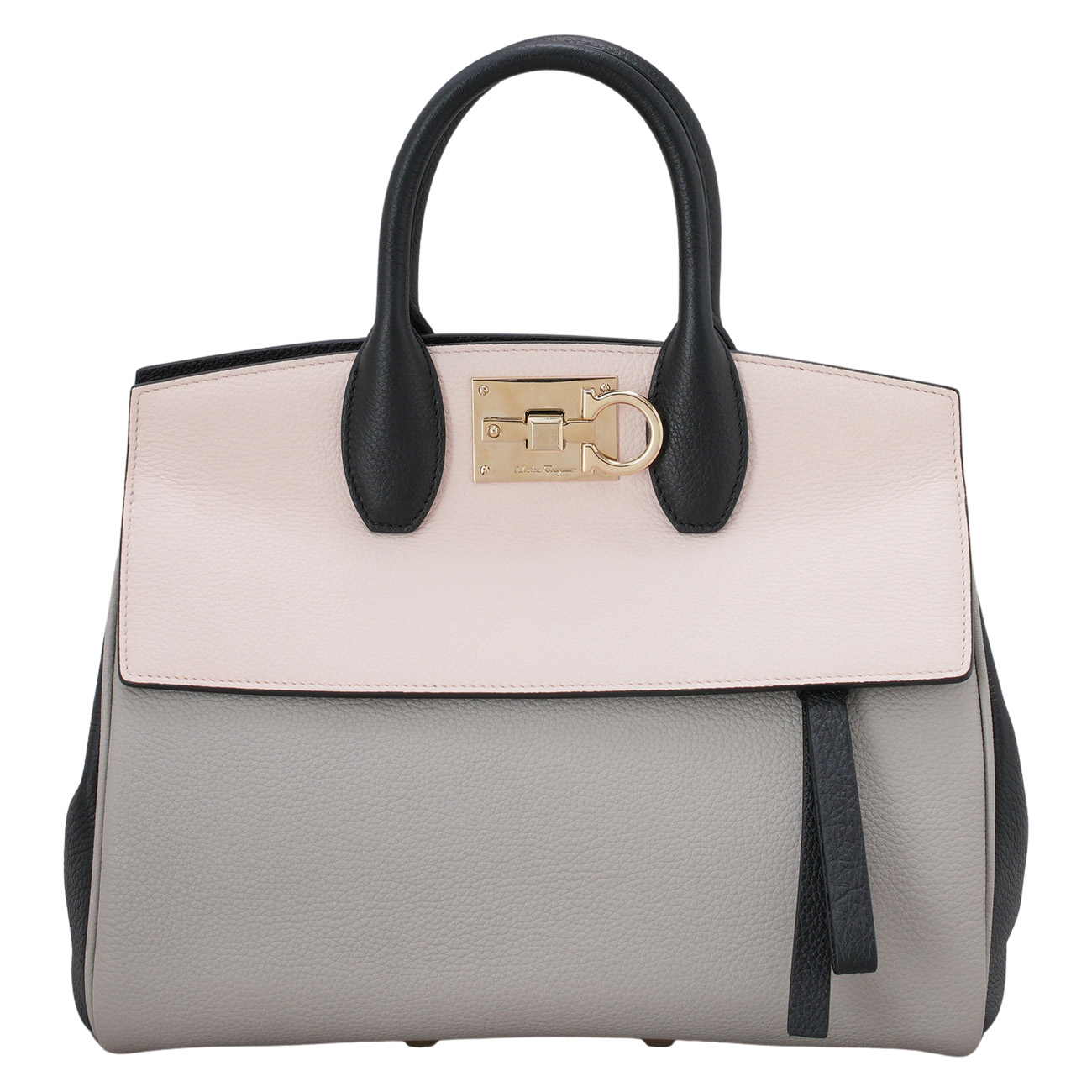 FERRAGAMO(USED)페레가모 XL0271 간치니 트리폴리오 탑핸들