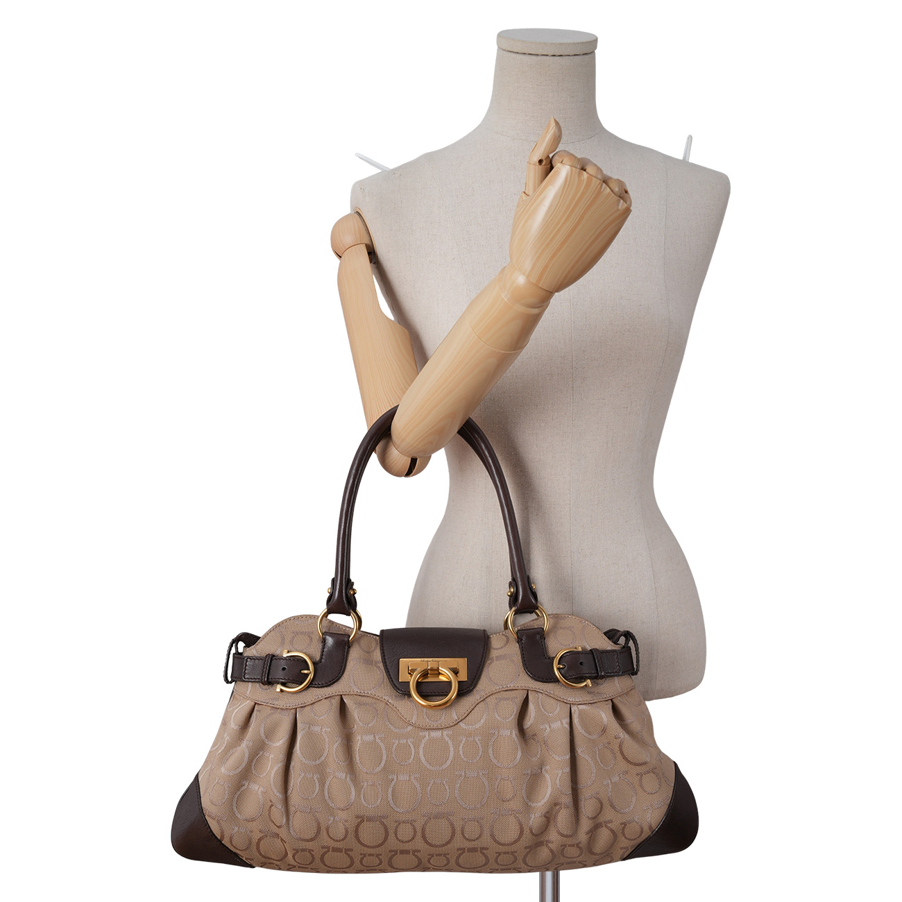FERRAGAMO(USED)페레가모 간치니 숄더백