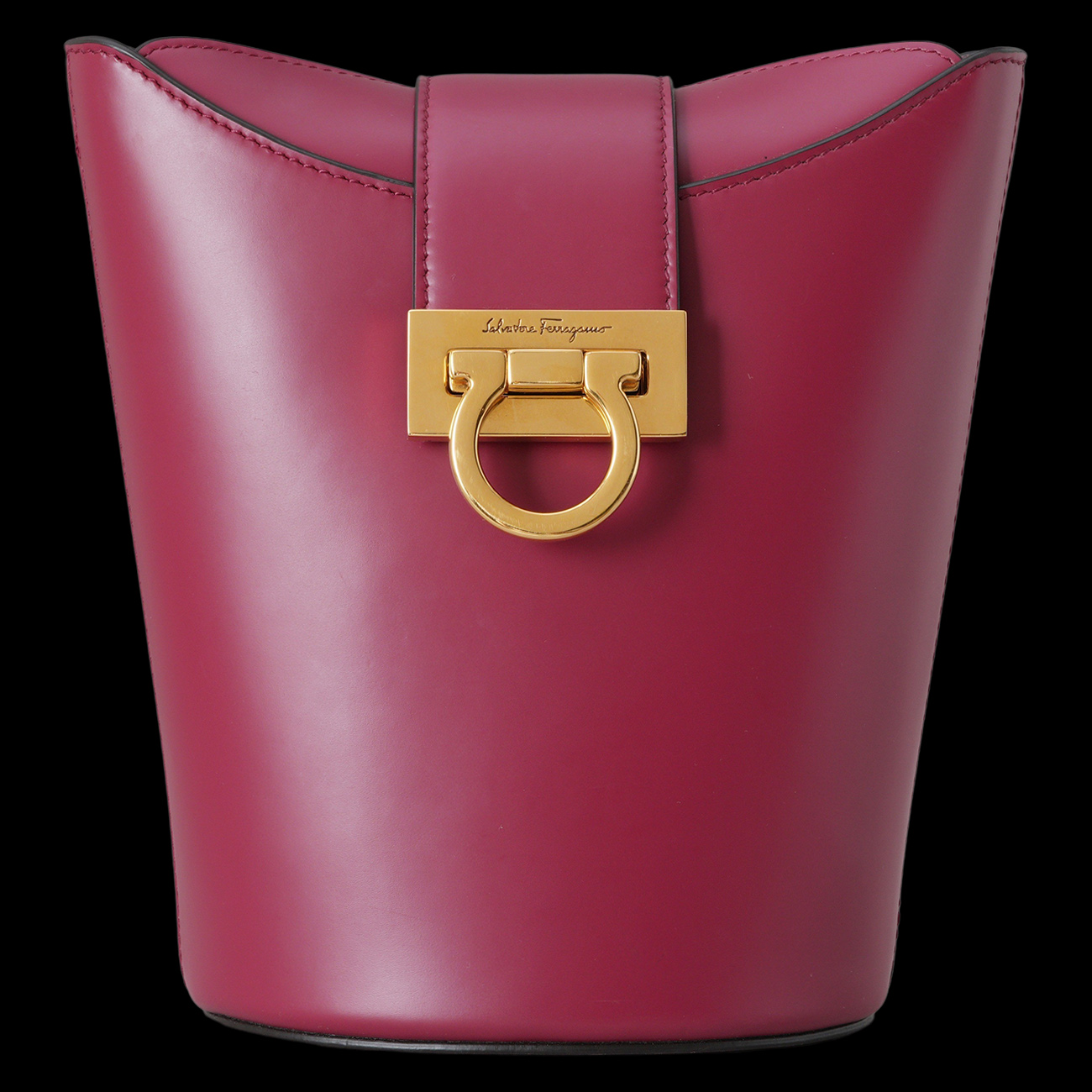 SALVATORE FERRAGAMO(USED)페레가모 간치니 트리폴리오 버킷