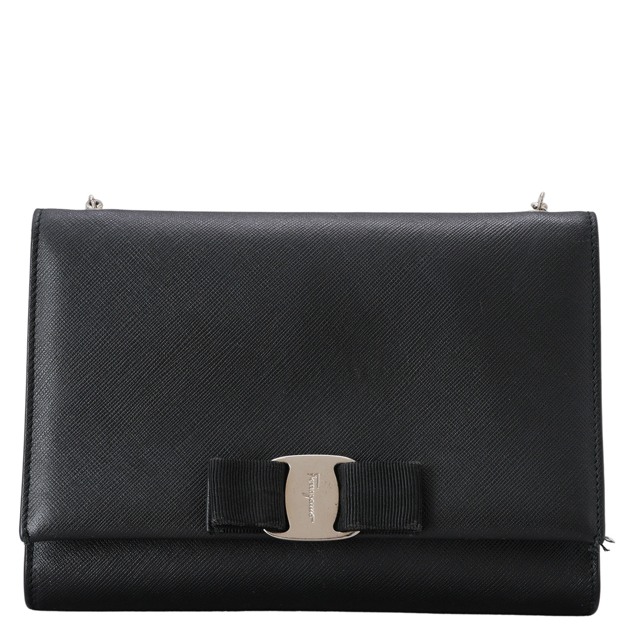 FERRAGAMO(USED)페레가모 바라리본 미니 체인백