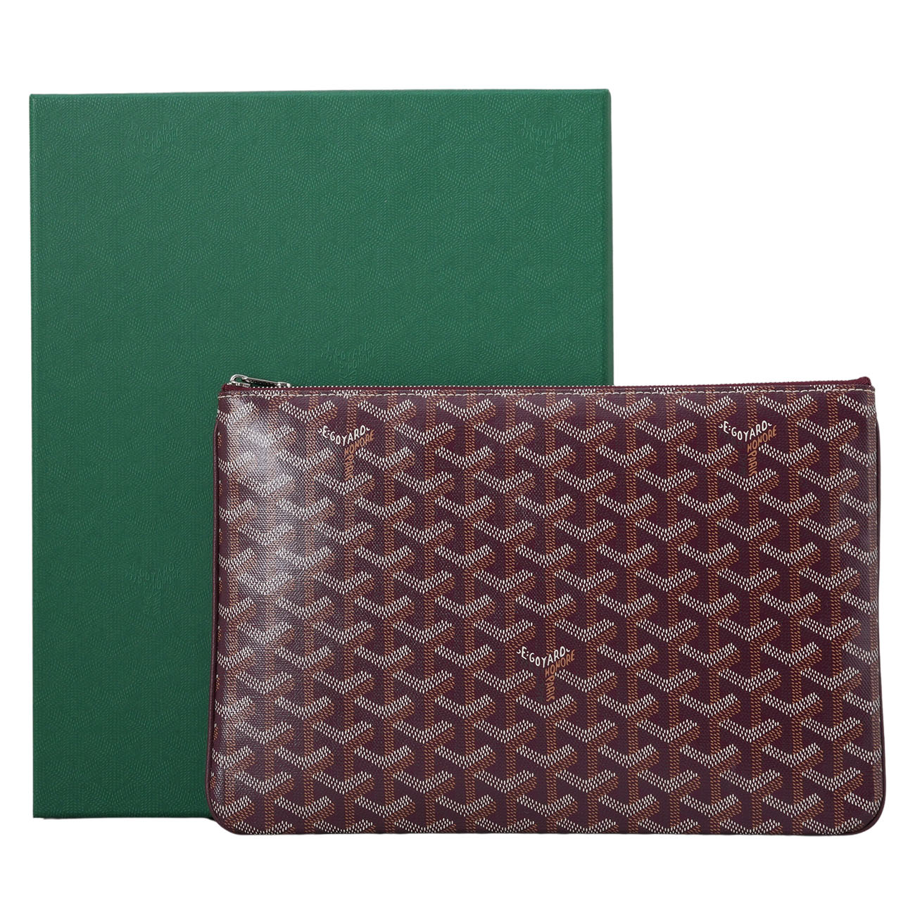 GOYARD(USED)고야드 세나 클러치 MM & 세서미 키링
