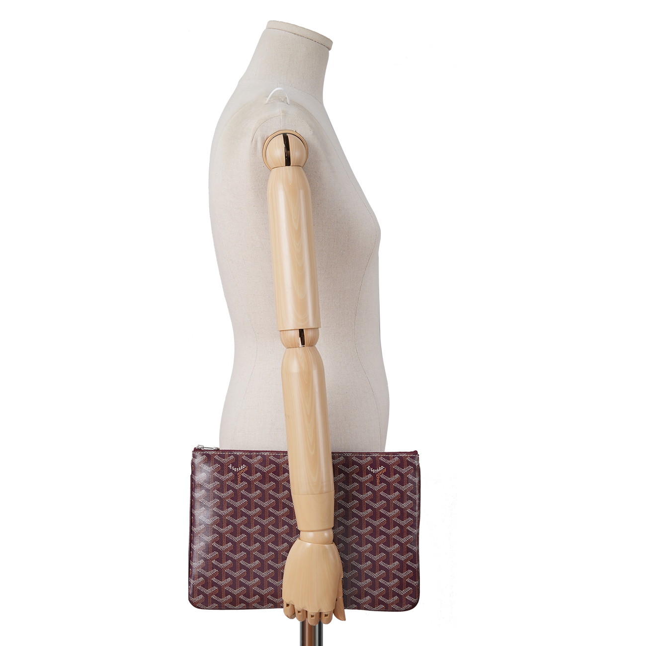 GOYARD(USED)고야드 세나 클러치 MM & 세서미 키링