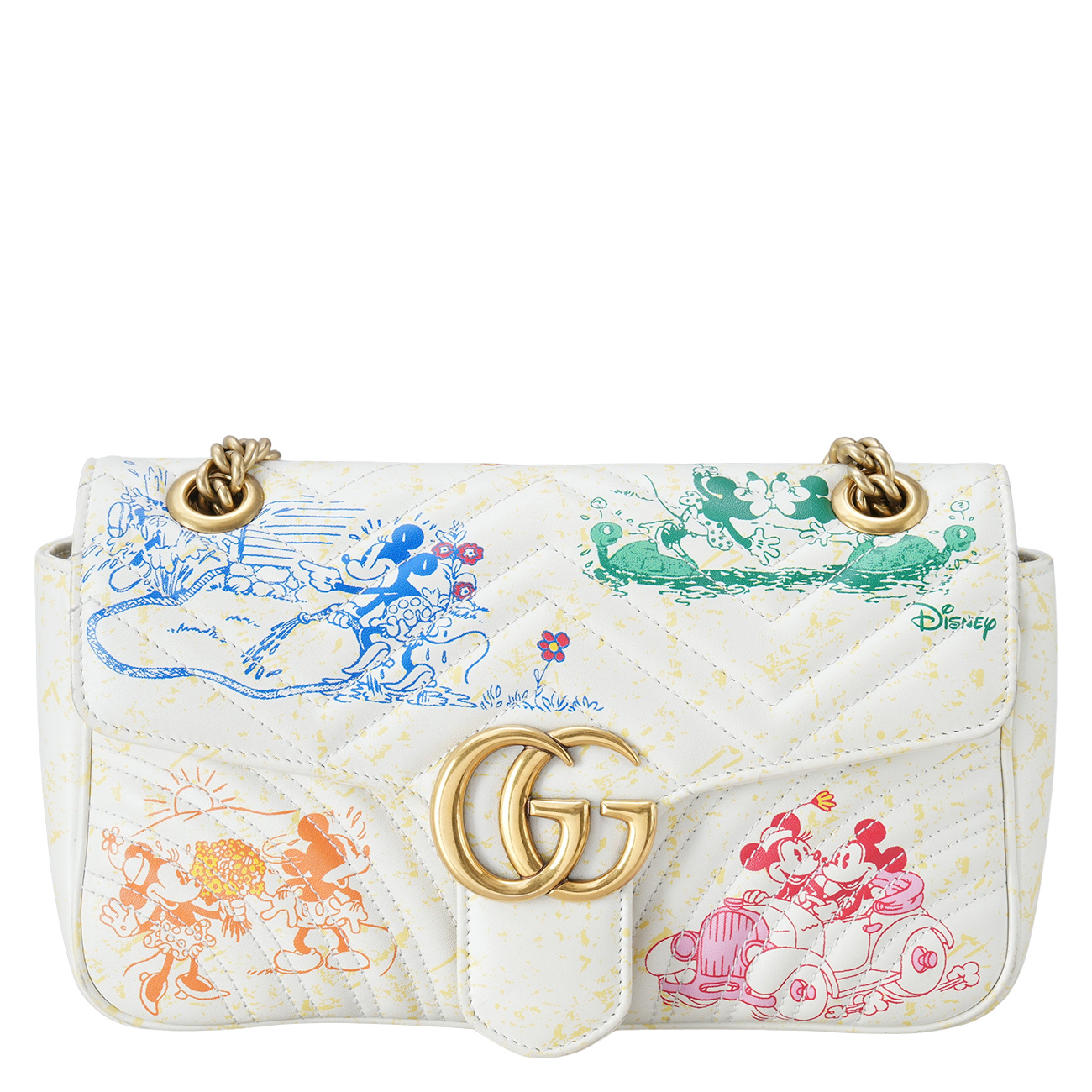 GUCCI(USED)구찌 미키마우스 GG마몽 체인 숄더백