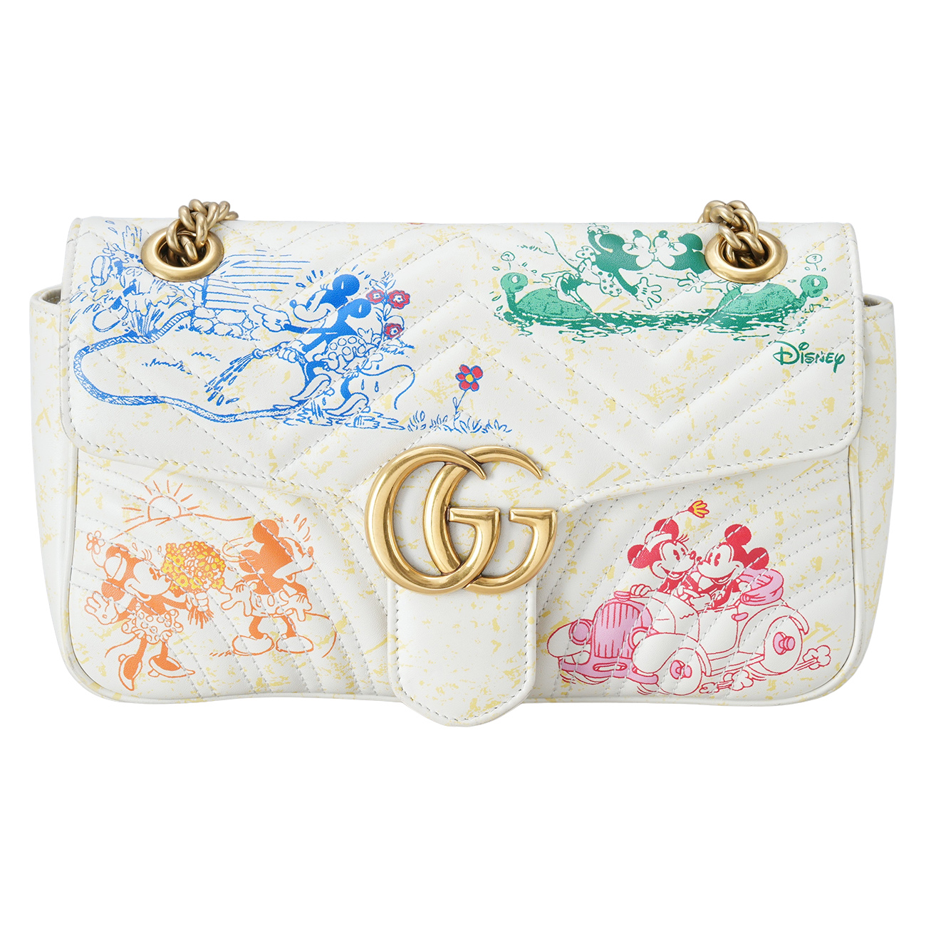 GUCCI(USED)구찌 미키마우스 GG마몽 체인 숄더백