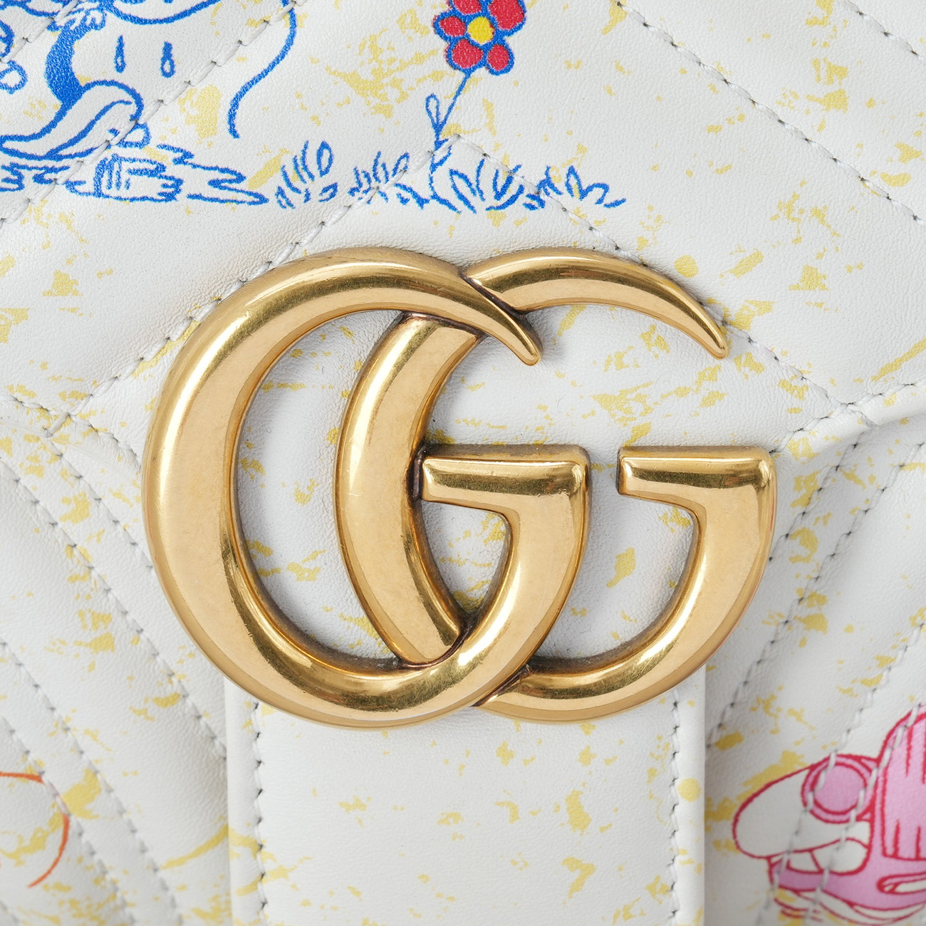 GUCCI(USED)구찌 미키마우스 GG마몽 체인 숄더백