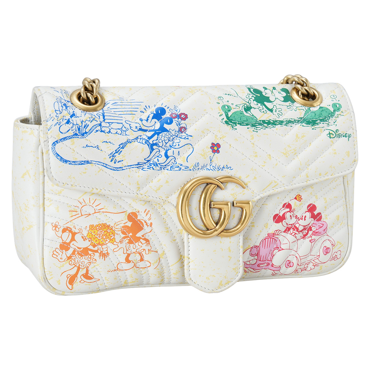 GUCCI(USED)구찌 미키마우스 GG마몽 체인 숄더백