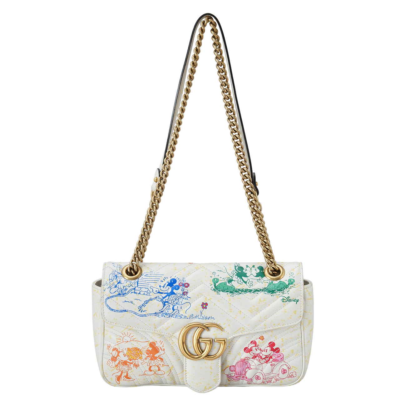 GUCCI(USED)구찌 미키마우스 GG마몽 체인 숄더백