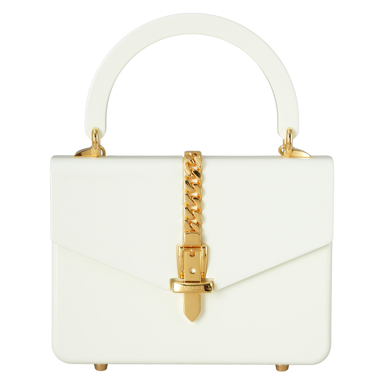 GUCCI(USED)구찌 589482 실비 플렉시글라스 미니 탑핸들백