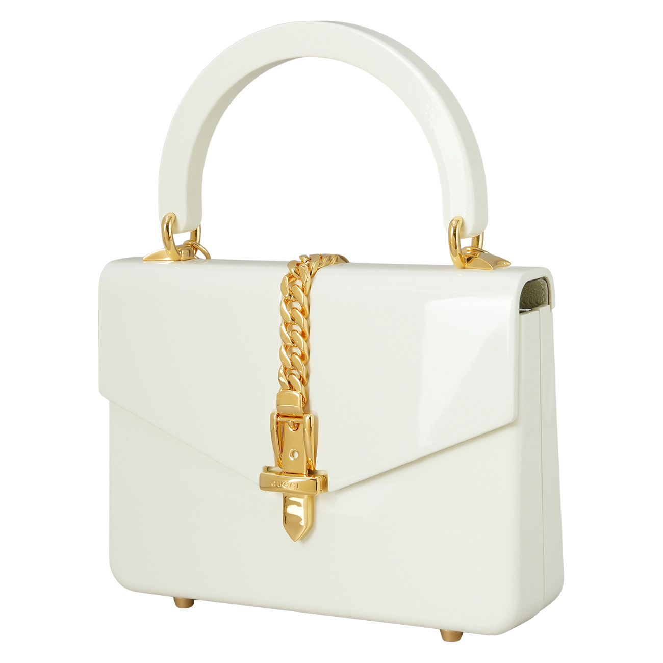 GUCCI(USED)구찌 589482 실비 플렉시글라스 미니 탑핸들백