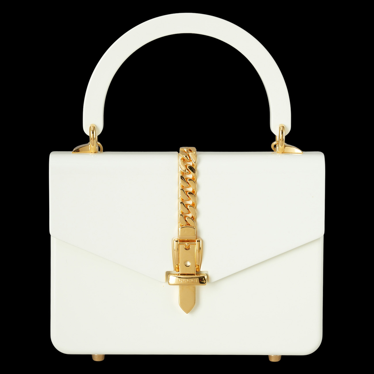 GUCCI(USED)구찌 589482 실비 플렉시글라스 미니 탑핸들백