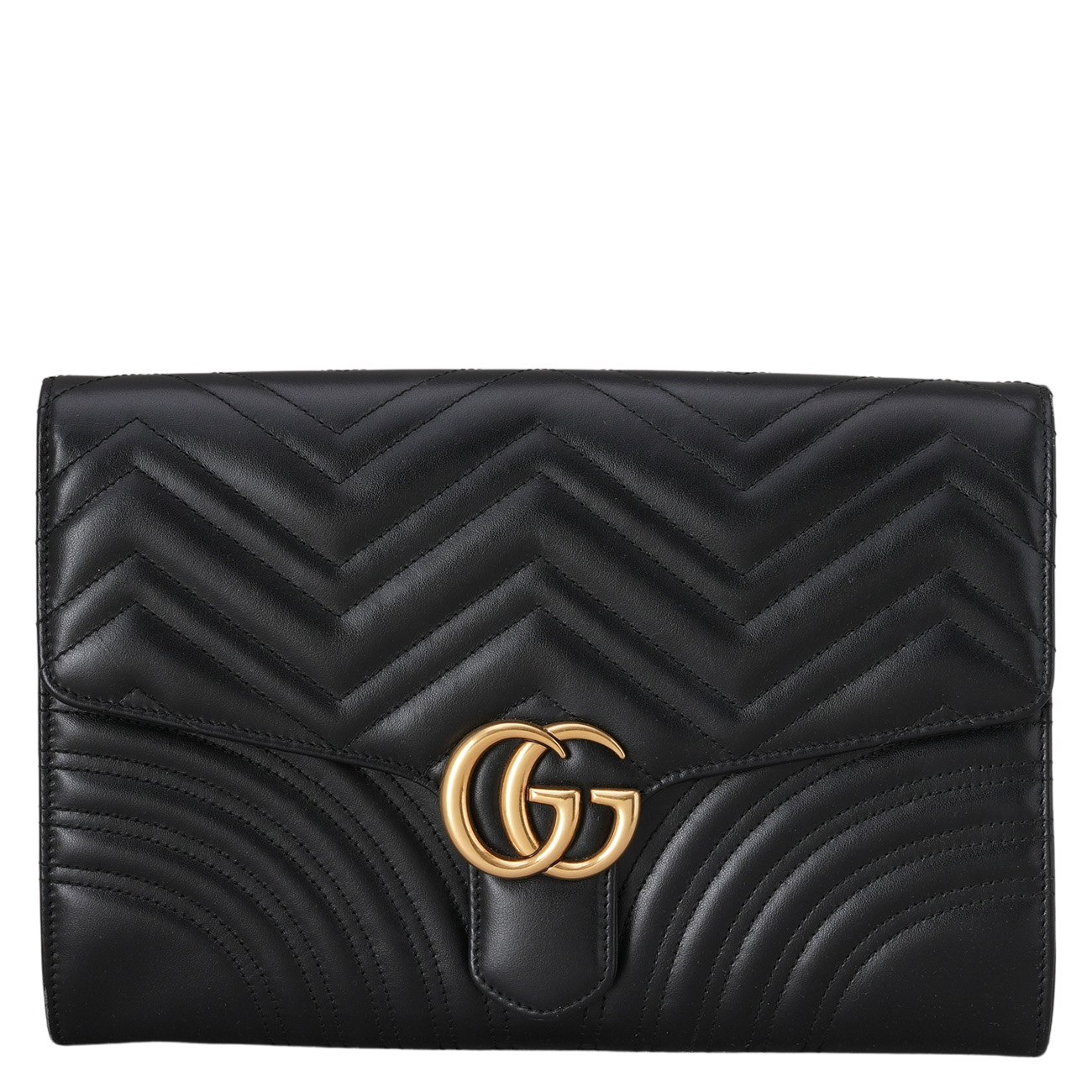 GUCCI(USED)구찌 498079 GG마몽 마틀라세 플랩 클러치