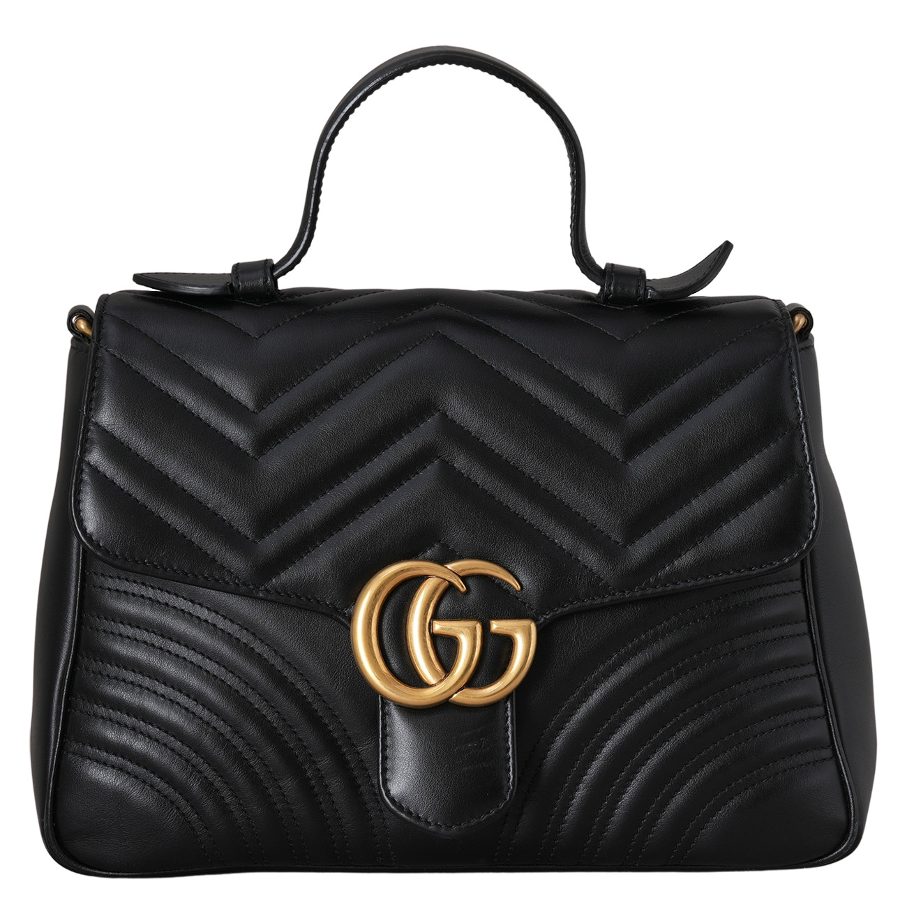 GUCCI(USED)구찌 498110 GG마몽 마틀라세 탑 핸들백