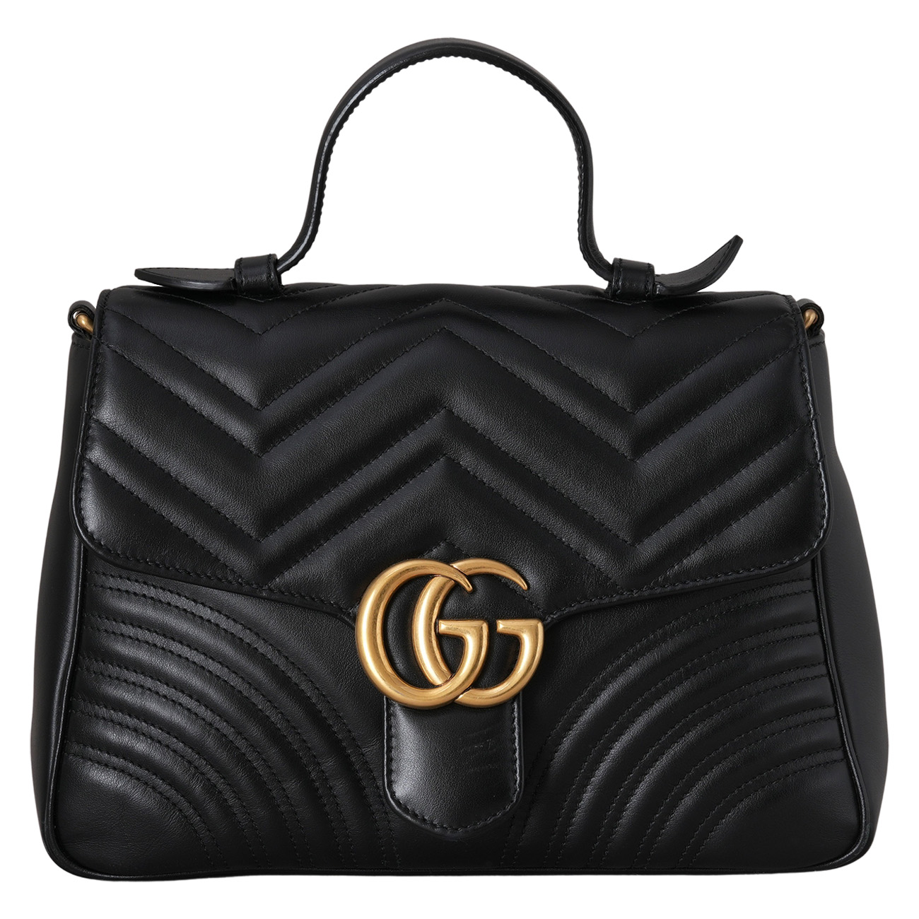 GUCCI(USED)구찌 498110 GG마몽 마틀라세 탑 핸들백