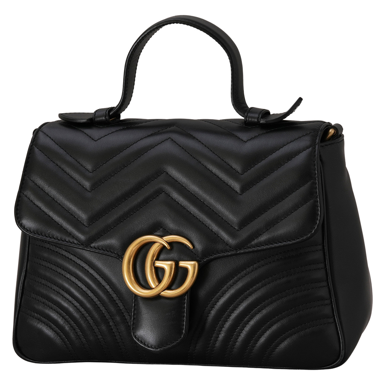 GUCCI(USED)구찌 498110 GG마몽 마틀라세 탑 핸들백