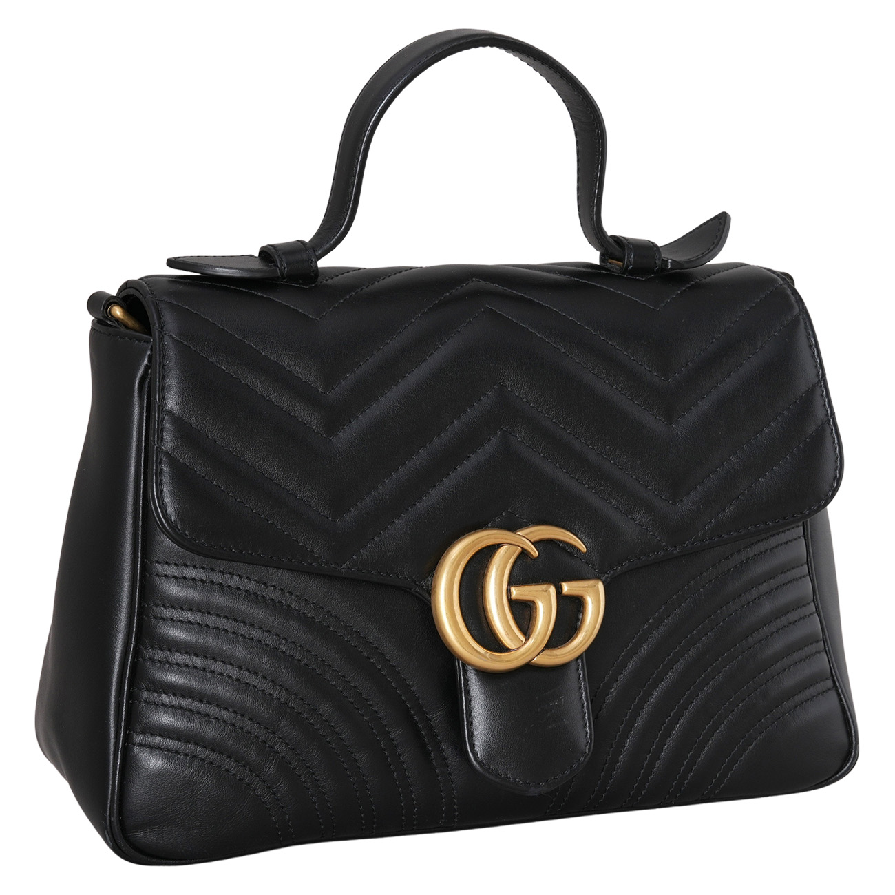 GUCCI(USED)구찌 498110 GG마몽 마틀라세 탑 핸들백
