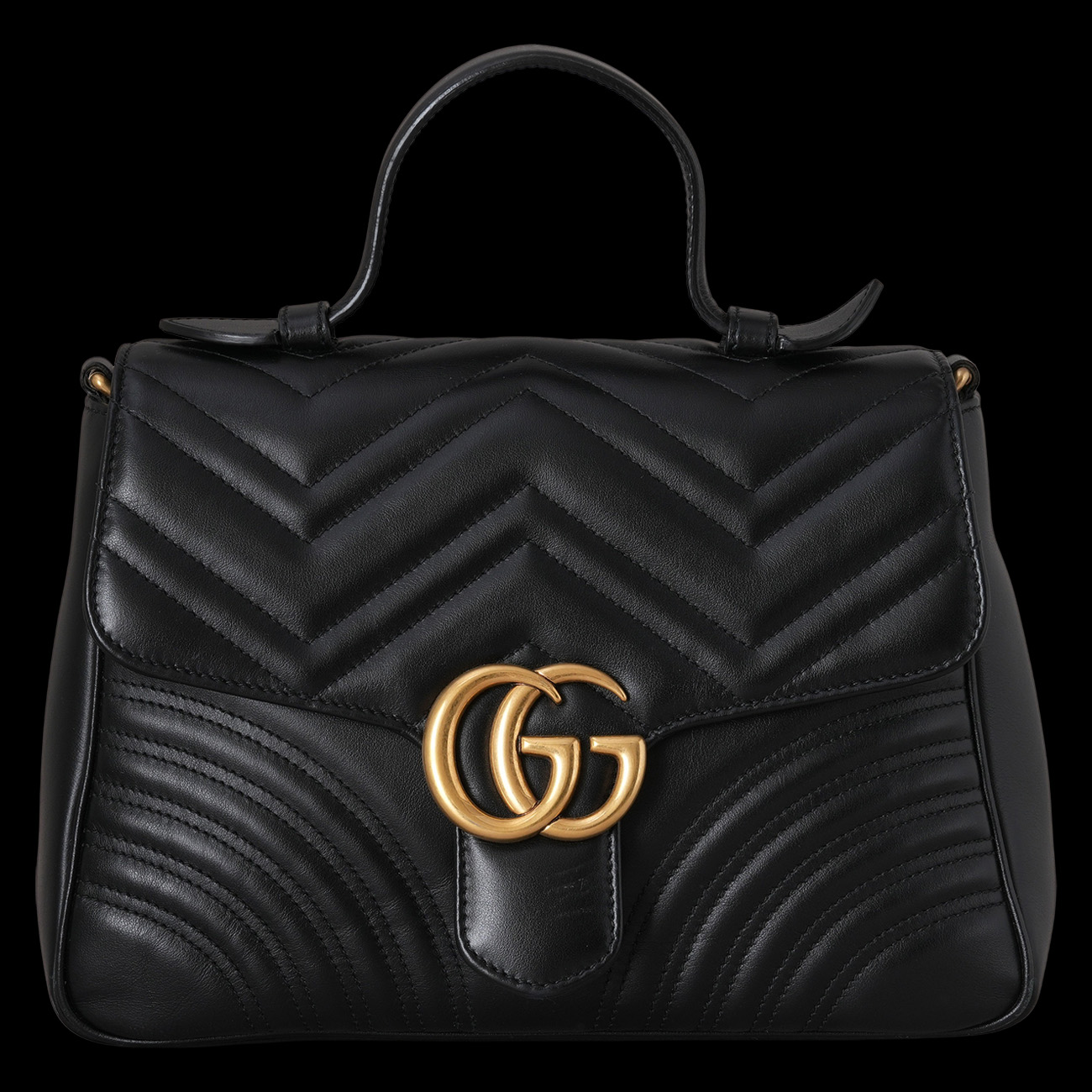 GUCCI(USED)구찌 498110 GG마몽 마틀라세 탑 핸들백