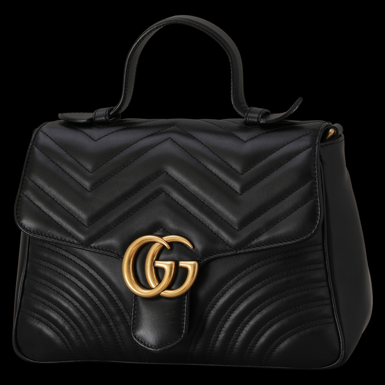 GUCCI(USED)구찌 498110 GG마몽 마틀라세 탑 핸들백