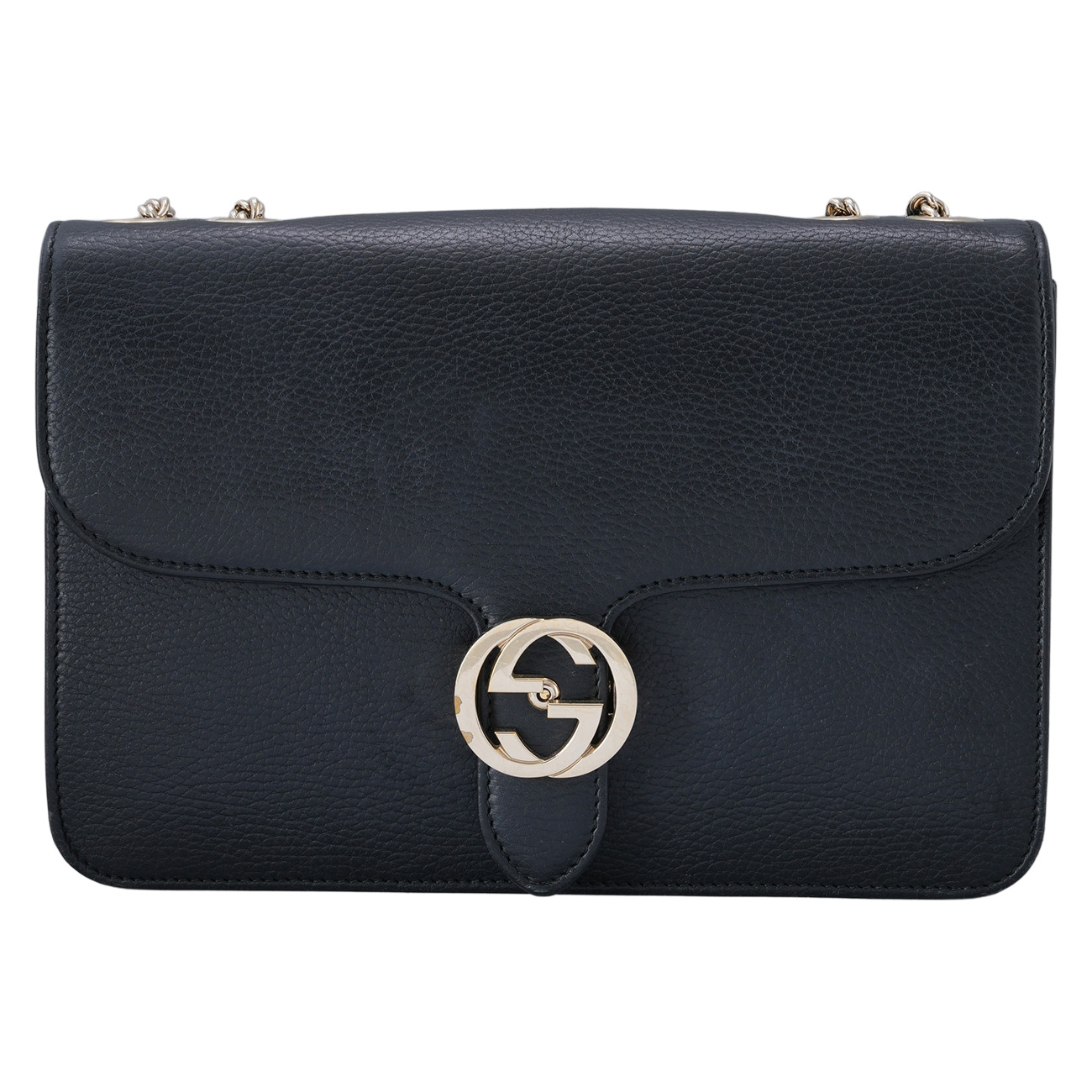 GUCCI(USED)구찌 510303 인터로킹 GG 체인 숄더백