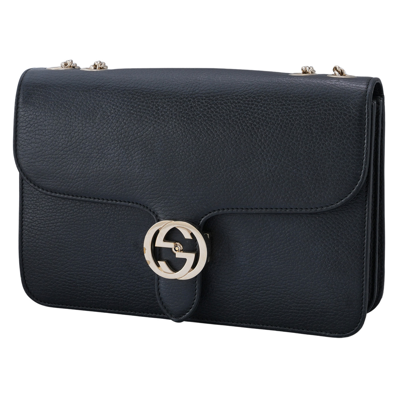 GUCCI(USED)구찌 510303 인터로킹 GG 체인 숄더백
