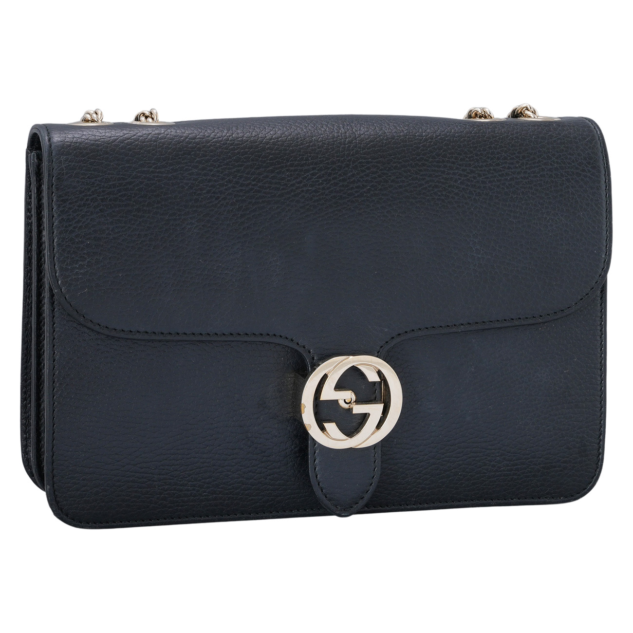 GUCCI(USED)구찌 510303 인터로킹 GG 체인 숄더백