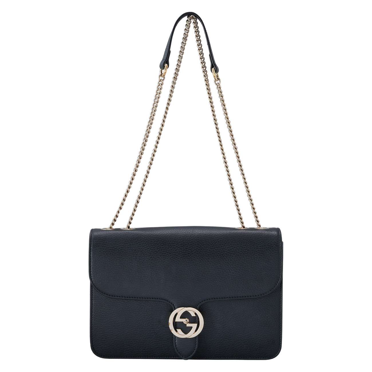 GUCCI(USED)구찌 510303 인터로킹 GG 체인 숄더백