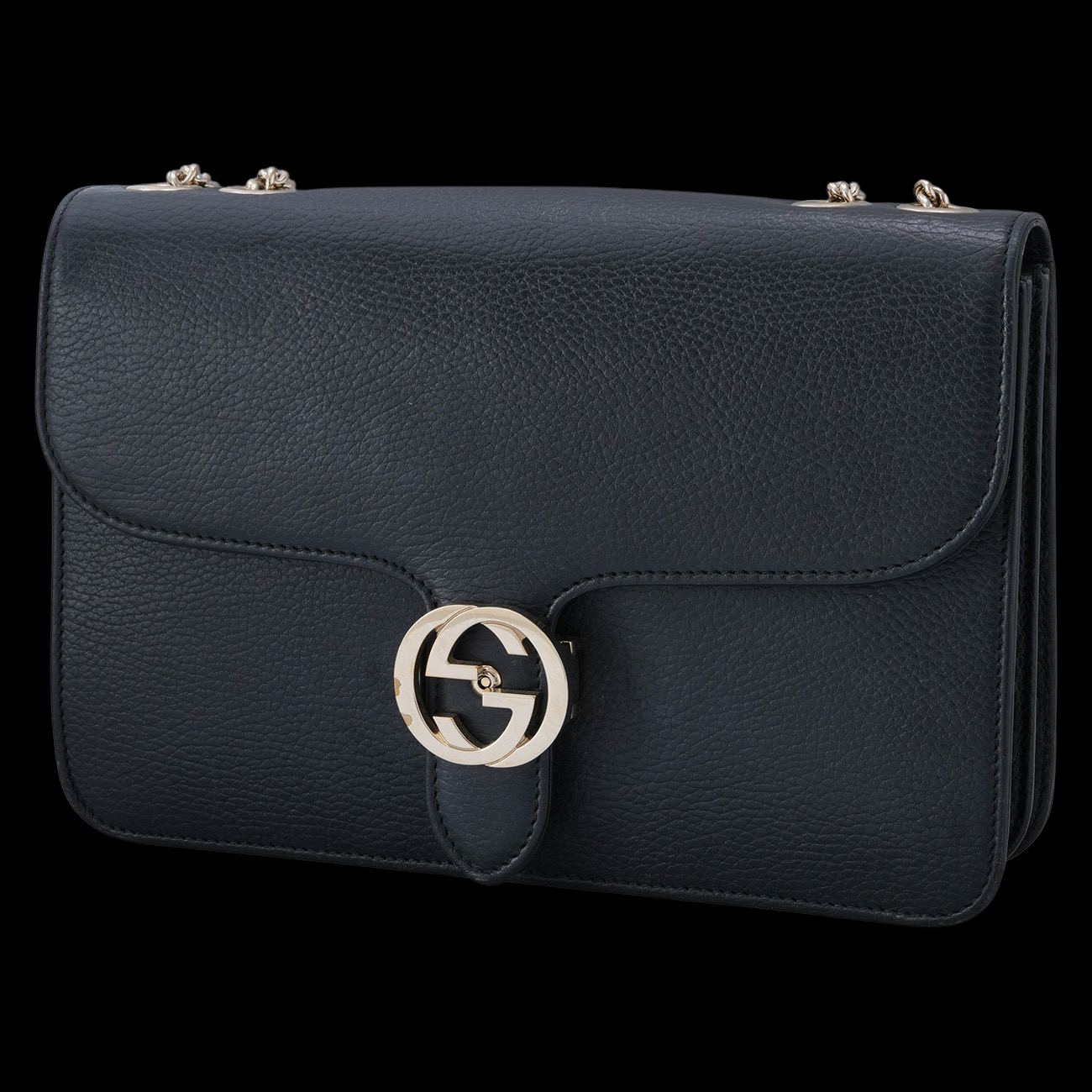 GUCCI(USED)구찌 510303 인터로킹 GG 체인 숄더백