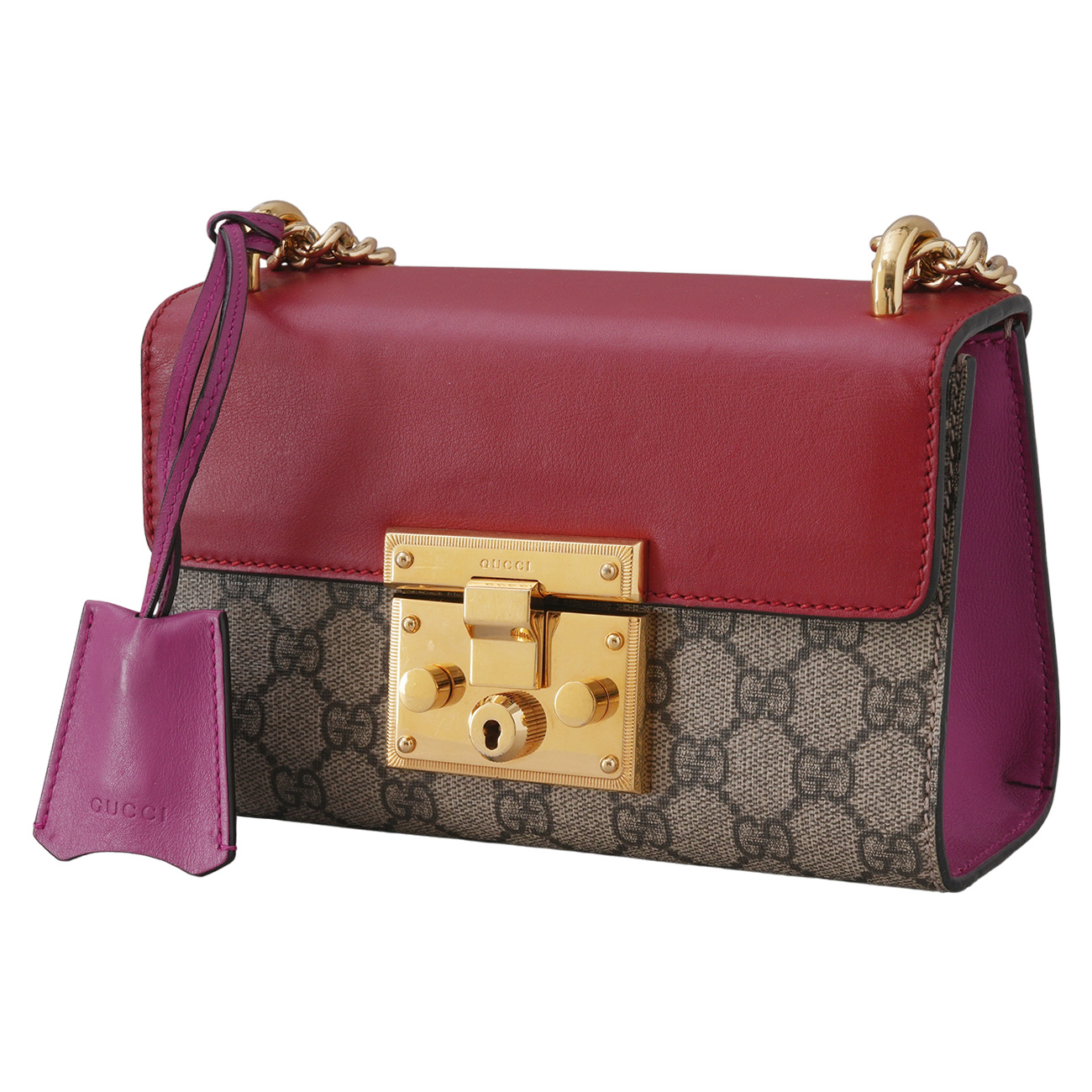 GUCCI(USED)구찌 409487 패들락 스몰 체인 숄더백