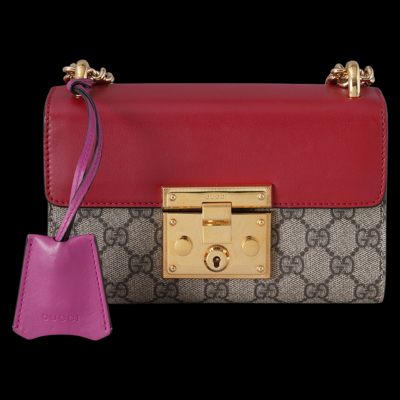 GUCCI(USED)구찌 409487 패들락 스몰 체인 숄더백