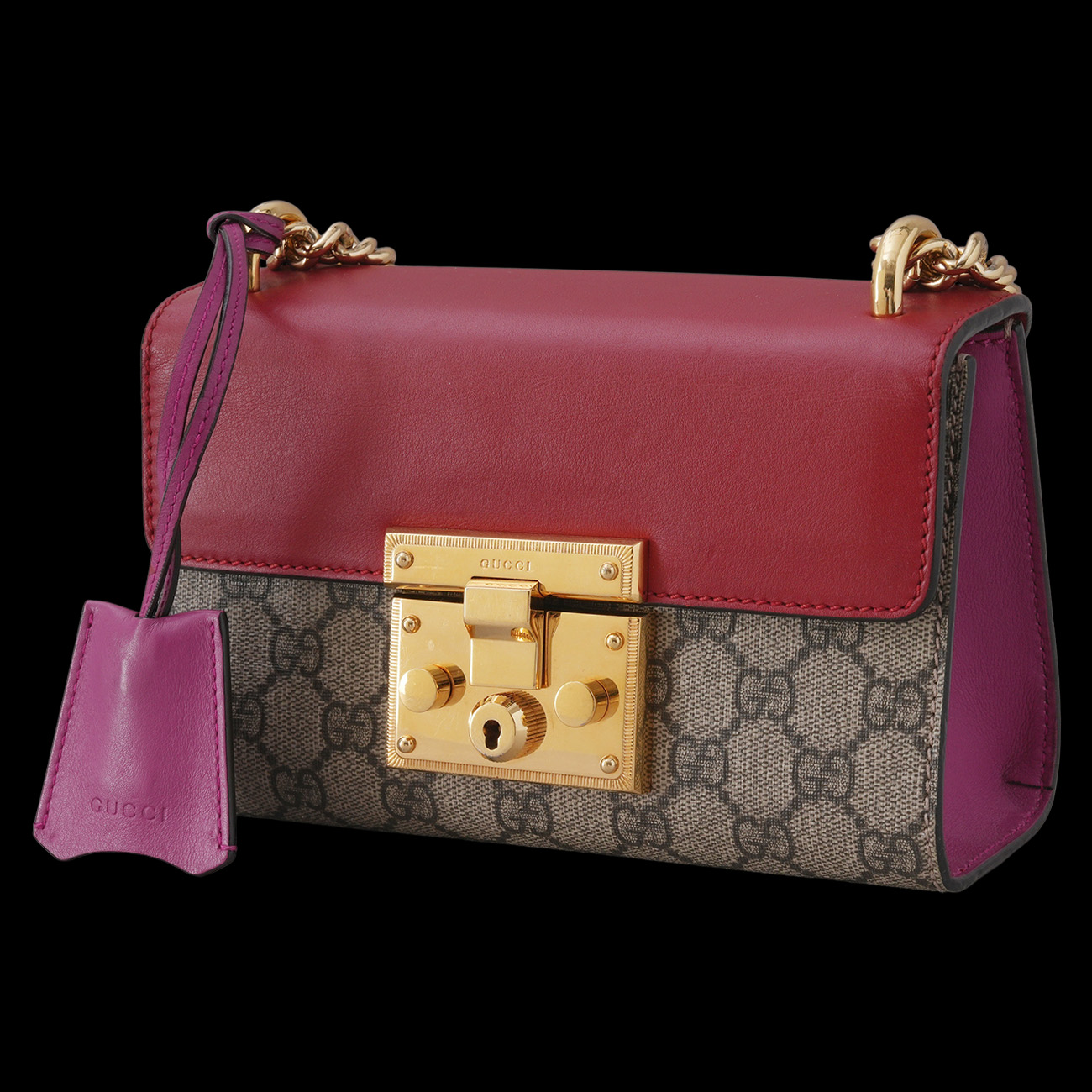 GUCCI(USED)구찌 409487 패들락 스몰 체인 숄더백