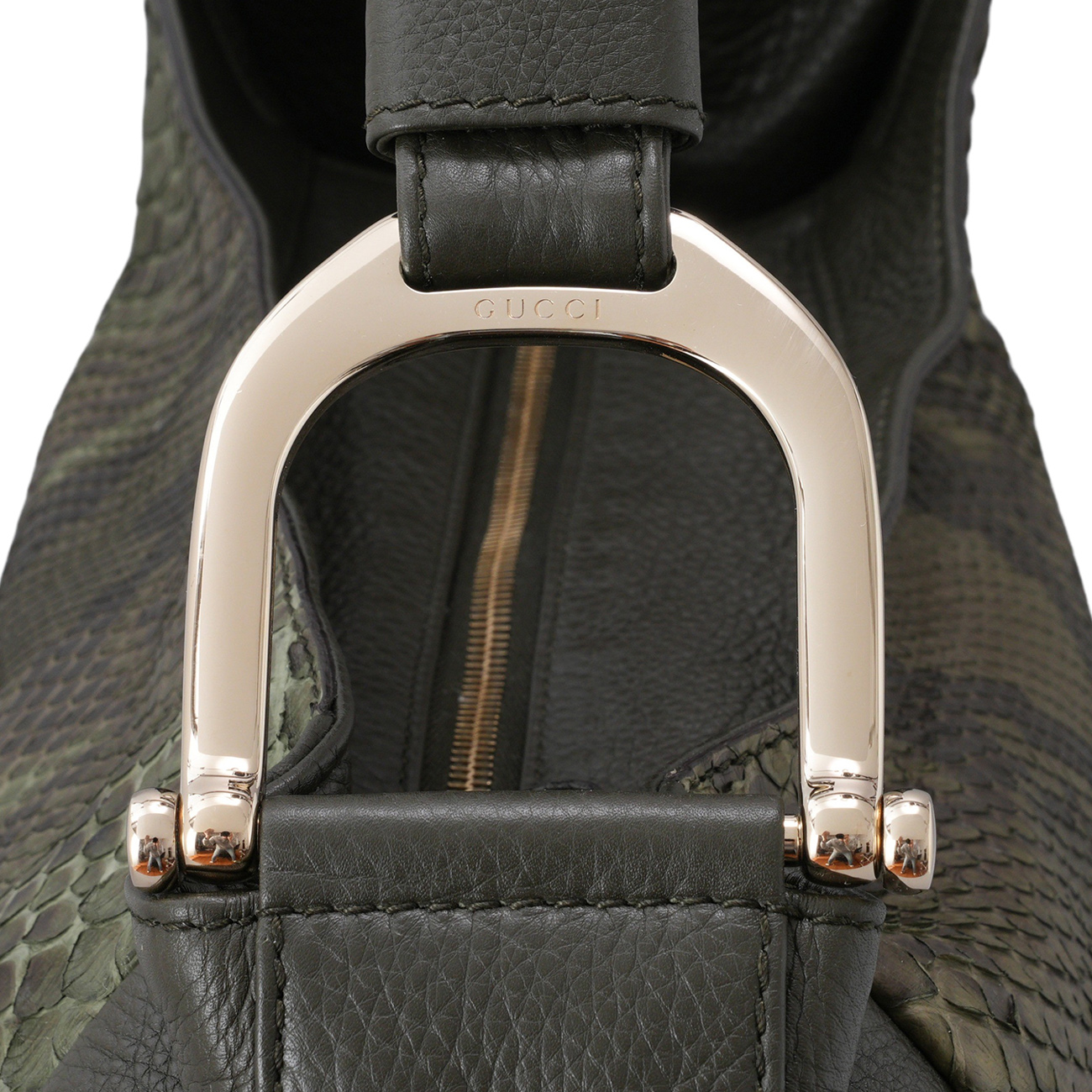 GUCCI(USED)구찌 257050 파이톤 레더 숄더백