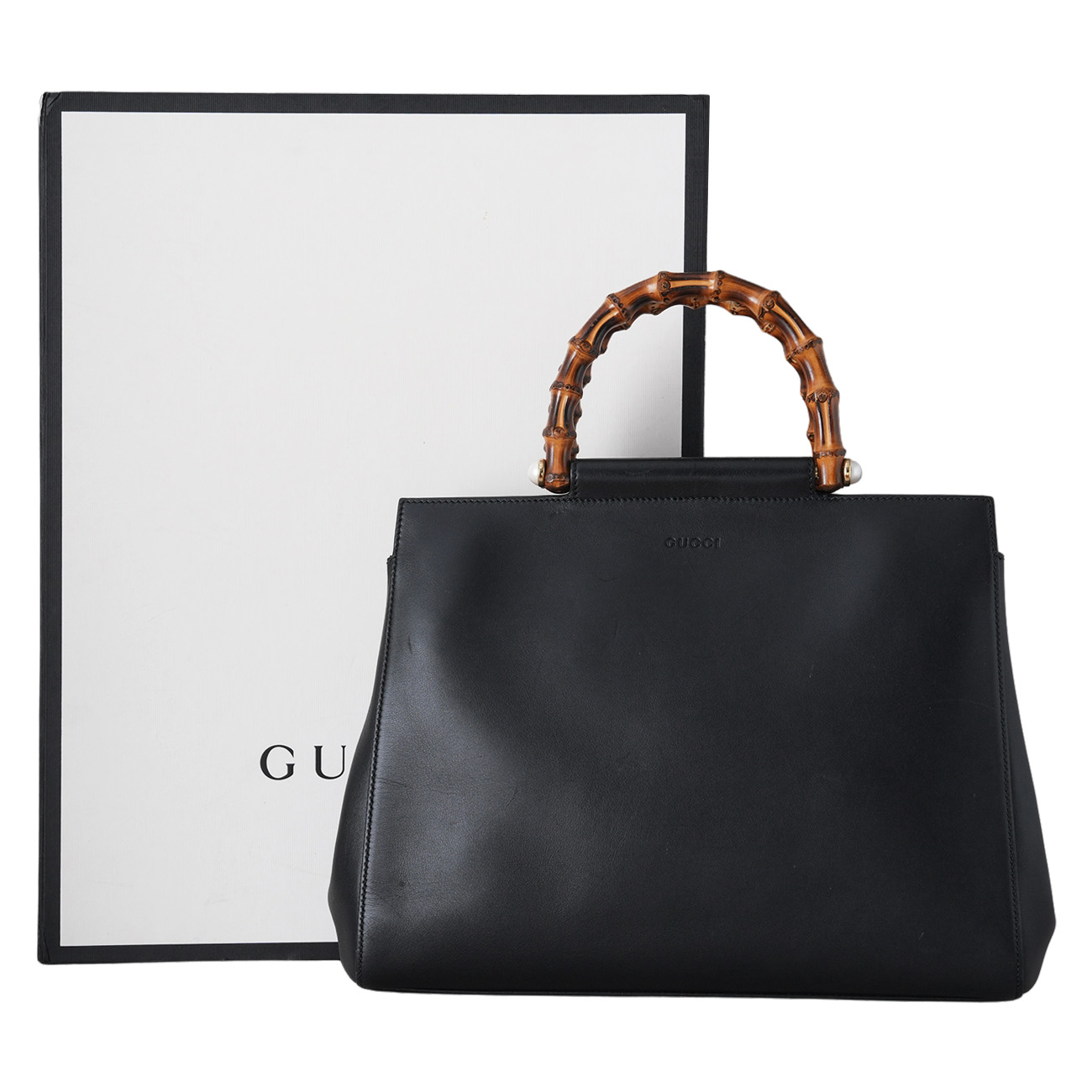 GUCCI(USED)구찌 453766 님페이아 뱀부 탑핸들
