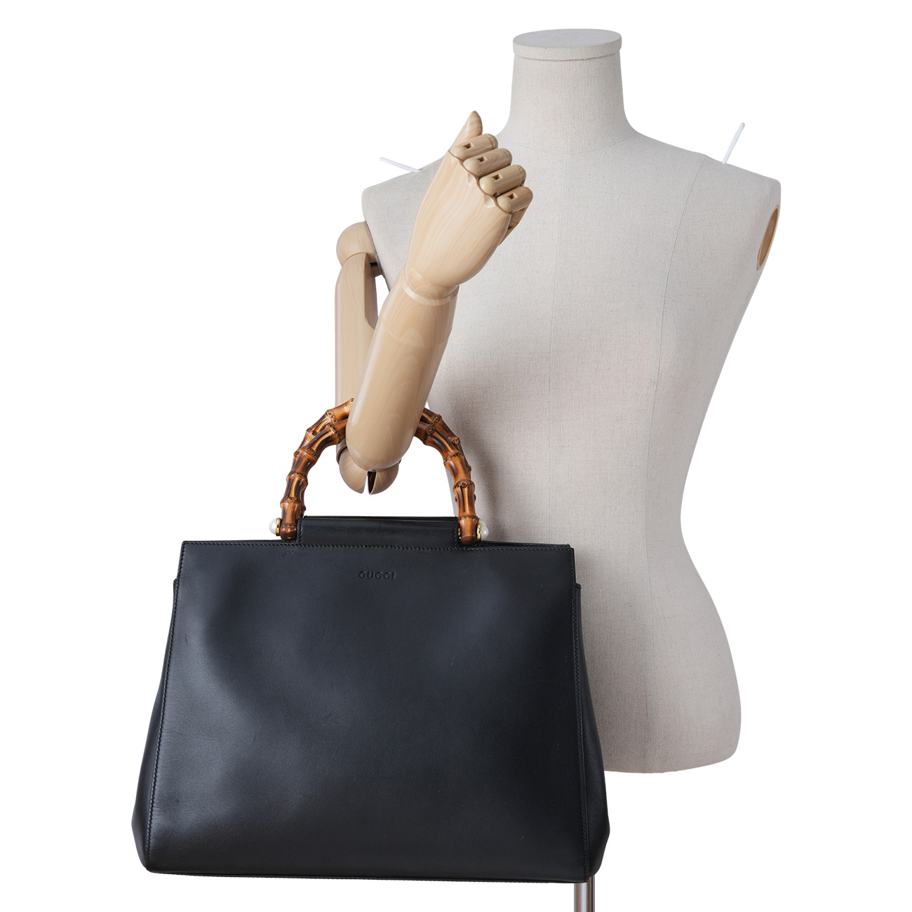 GUCCI(USED)구찌 453766 님페이아 뱀부 탑핸들