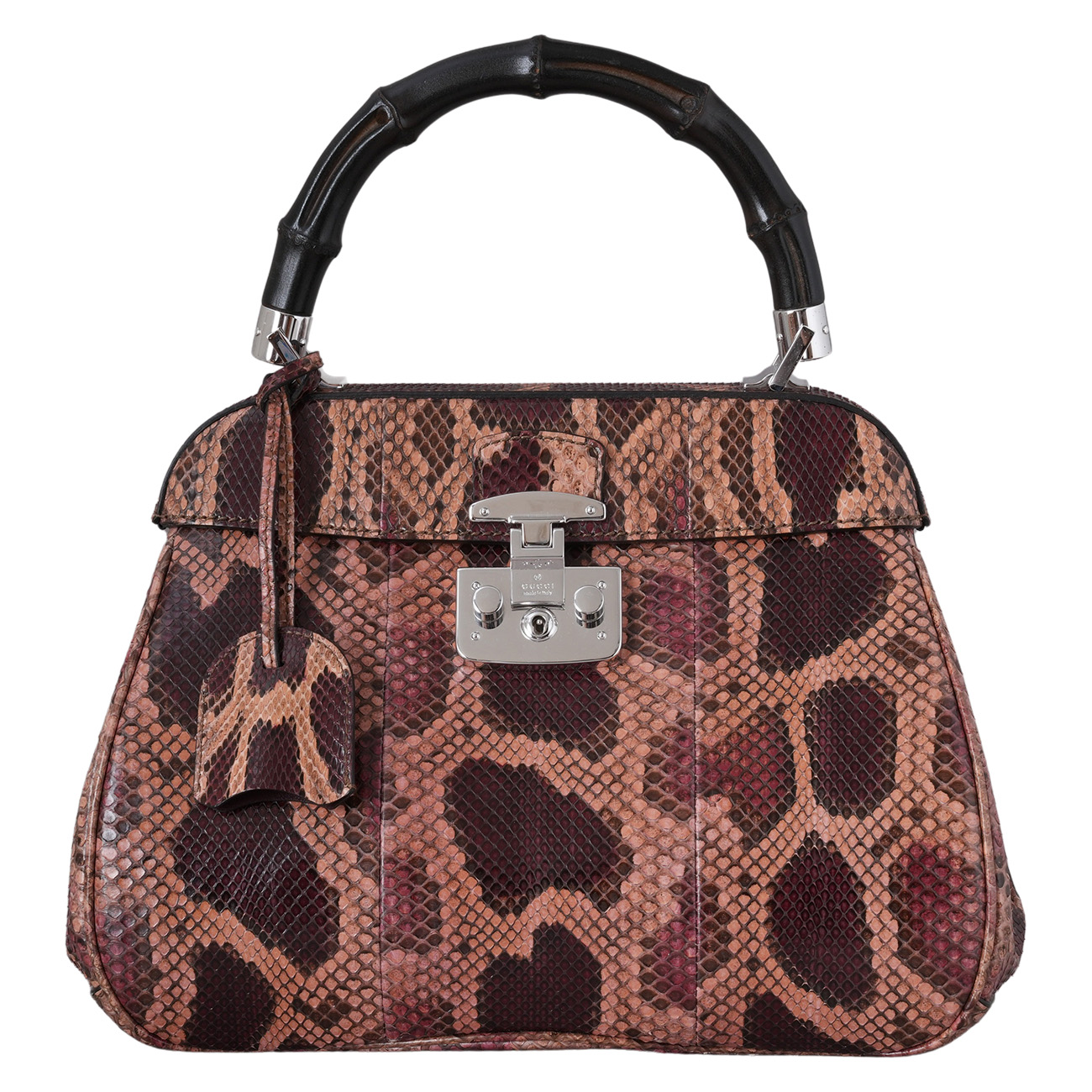 GUCCI(USED)구찌 331830 파이톤 레이디락 토트백