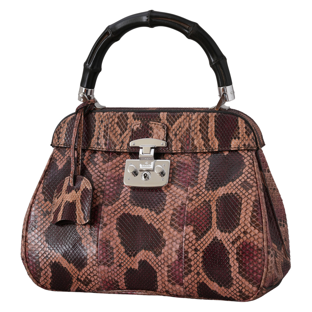 GUCCI(USED)구찌 331830 파이톤 레이디락 토트백