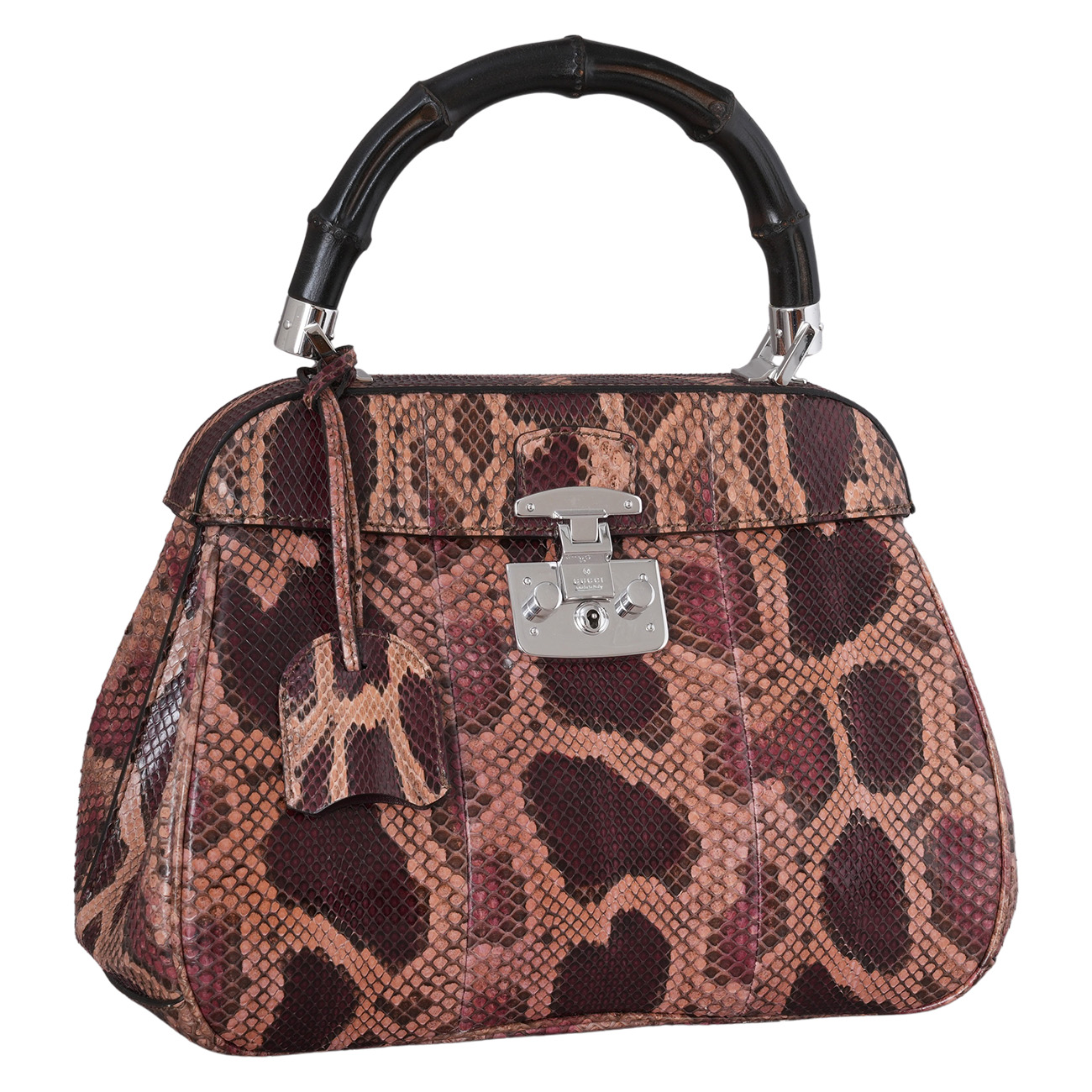 GUCCI(USED)구찌 331830 파이톤 레이디락 토트백
