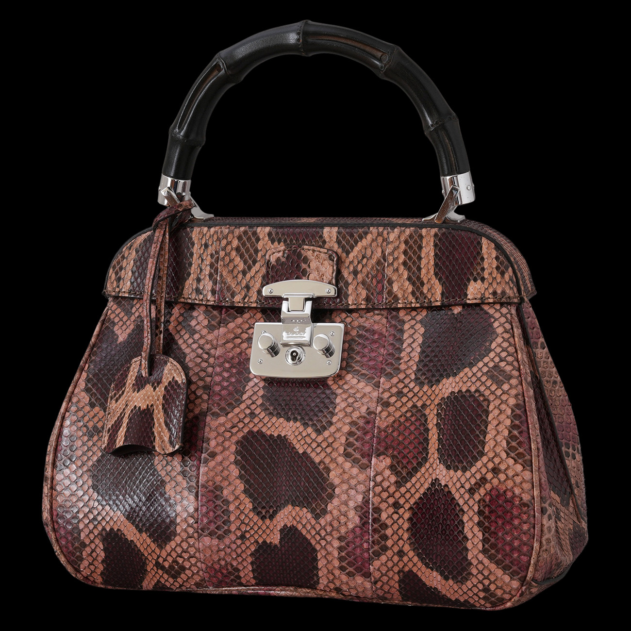 GUCCI(USED)구찌 331830 파이톤 레이디락 토트백