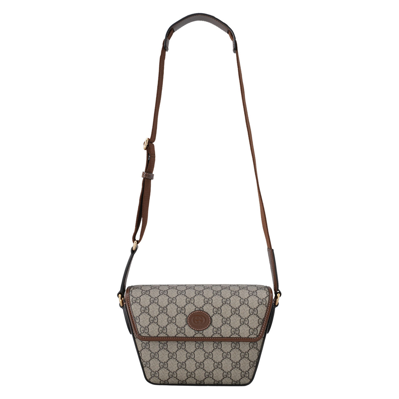 GUCCI(USED)구찌 GG 수프림 캔버스 플랩 숄더백