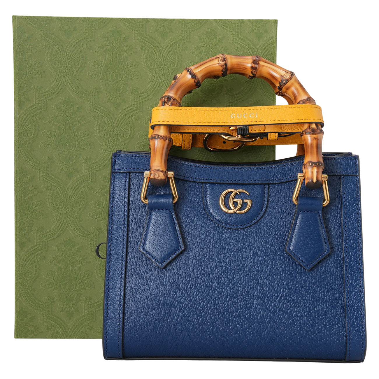 GUCCI(USED)구찌 702732 다이애나 뱀부 미니 탑핸들 토트겸 숄더백