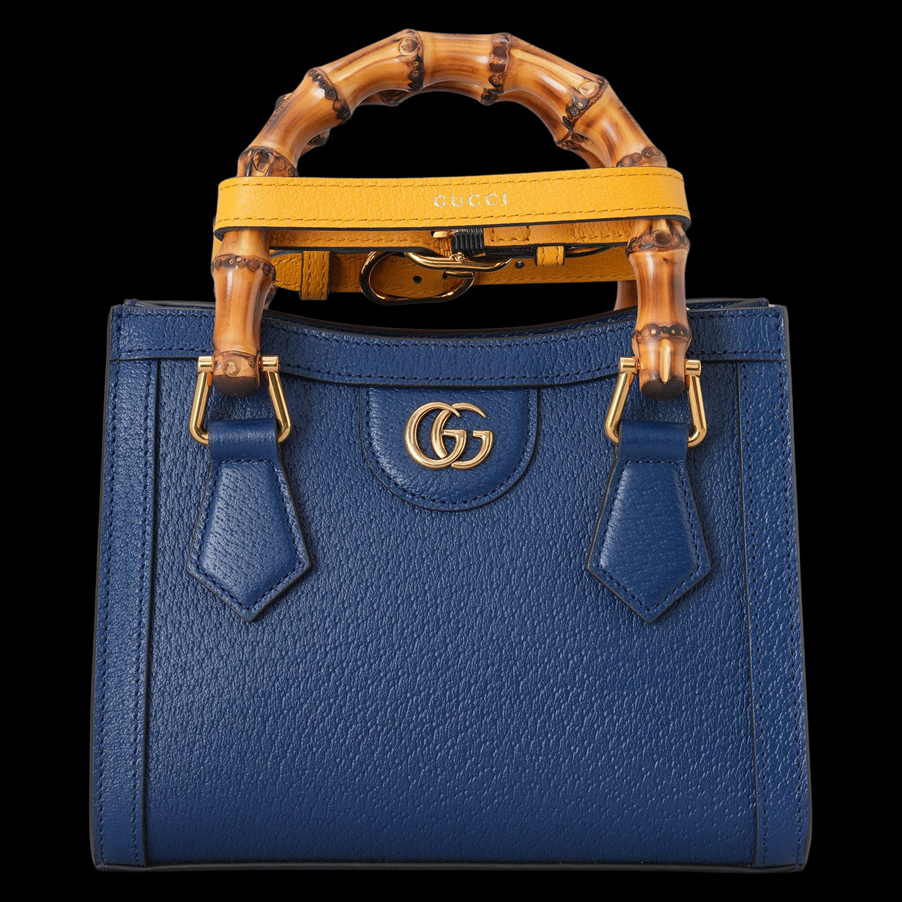 GUCCI(USED)구찌 702732 다이애나 뱀부 미니 탑핸들 토트겸 숄더백