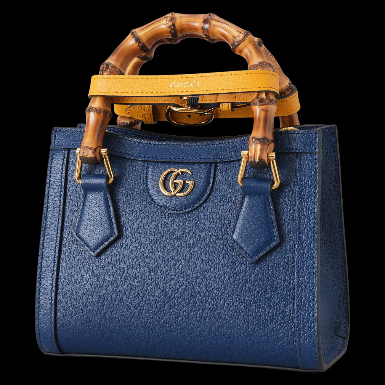 GUCCI(USED)구찌 702732 다이애나 뱀부 미니 탑핸들 토트겸 숄더백
