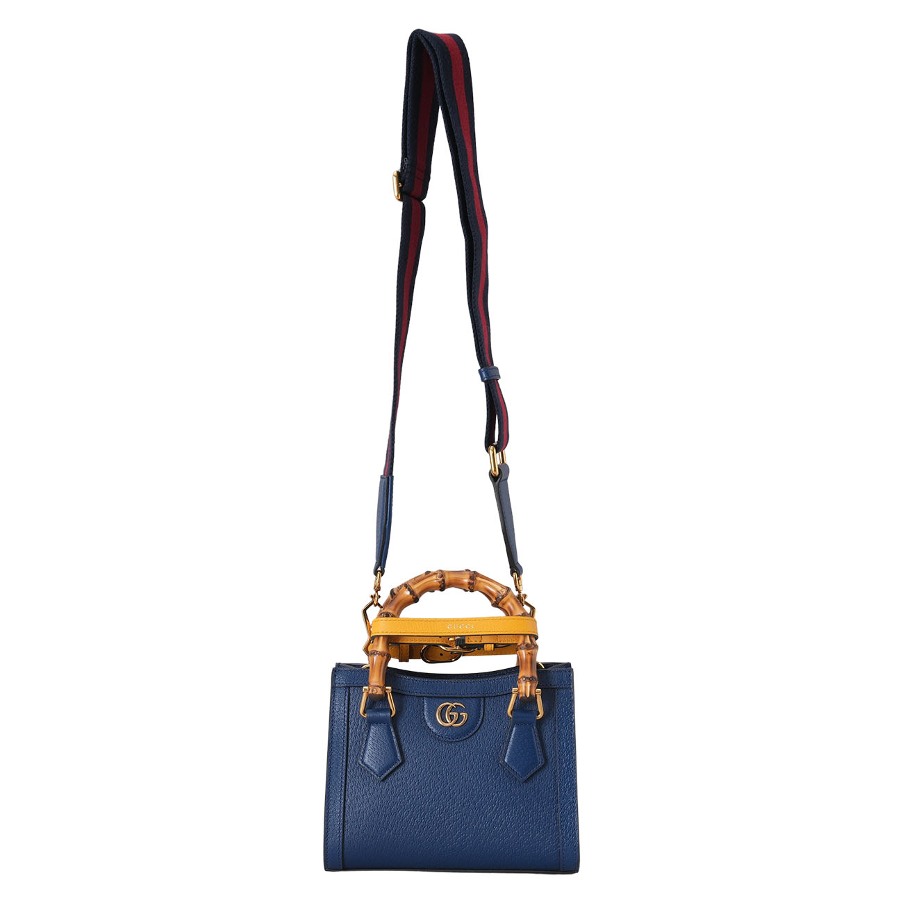 GUCCI(USED)구찌 702732 다이애나 뱀부 미니 탑핸들 토트겸 숄더백