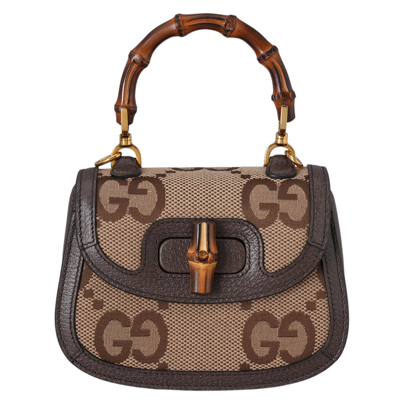 GUCCI(USED)구찌 686864 뱀부 1947 미니 탑 핸들백