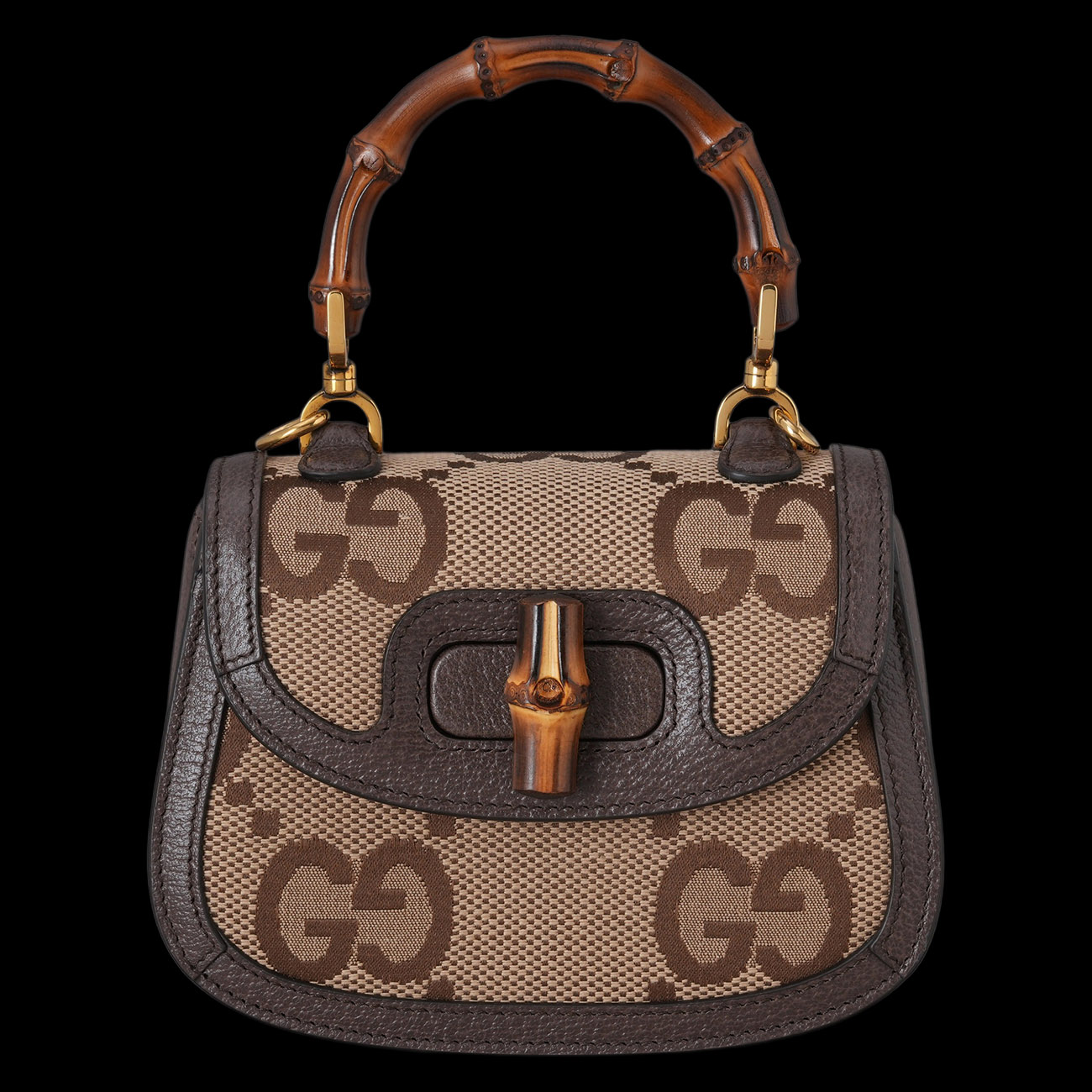 GUCCI(USED)구찌 686864 뱀부 1947 미니 탑 핸들백