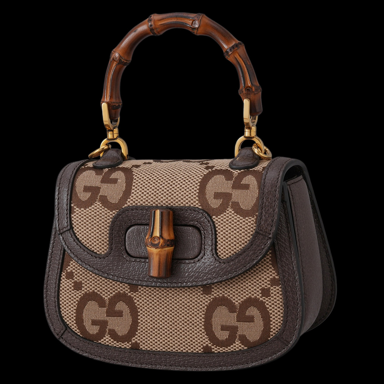 GUCCI(USED)구찌 686864 뱀부 1947 미니 탑 핸들백
