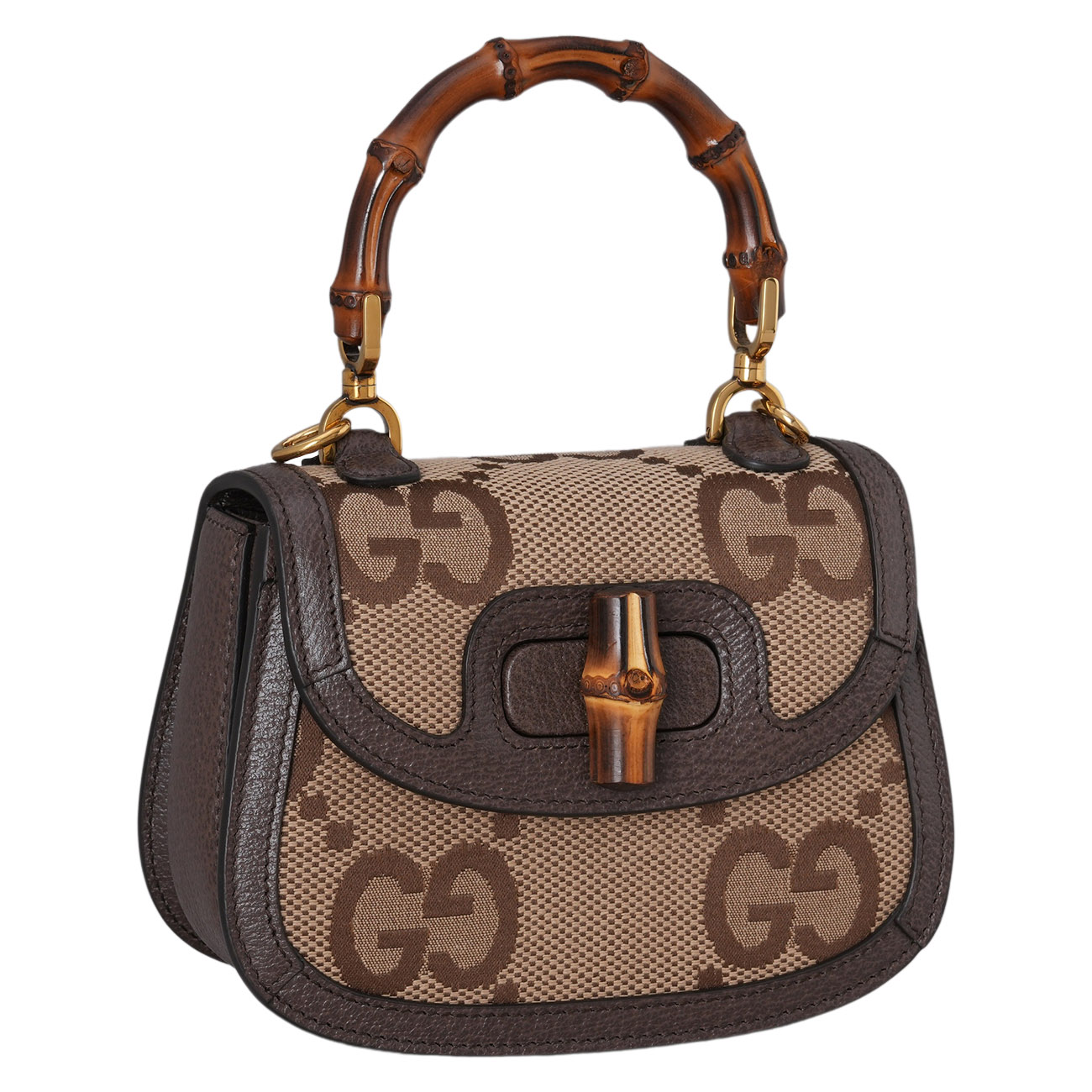 GUCCI(USED)구찌 686864 뱀부 1947 미니 탑 핸들백